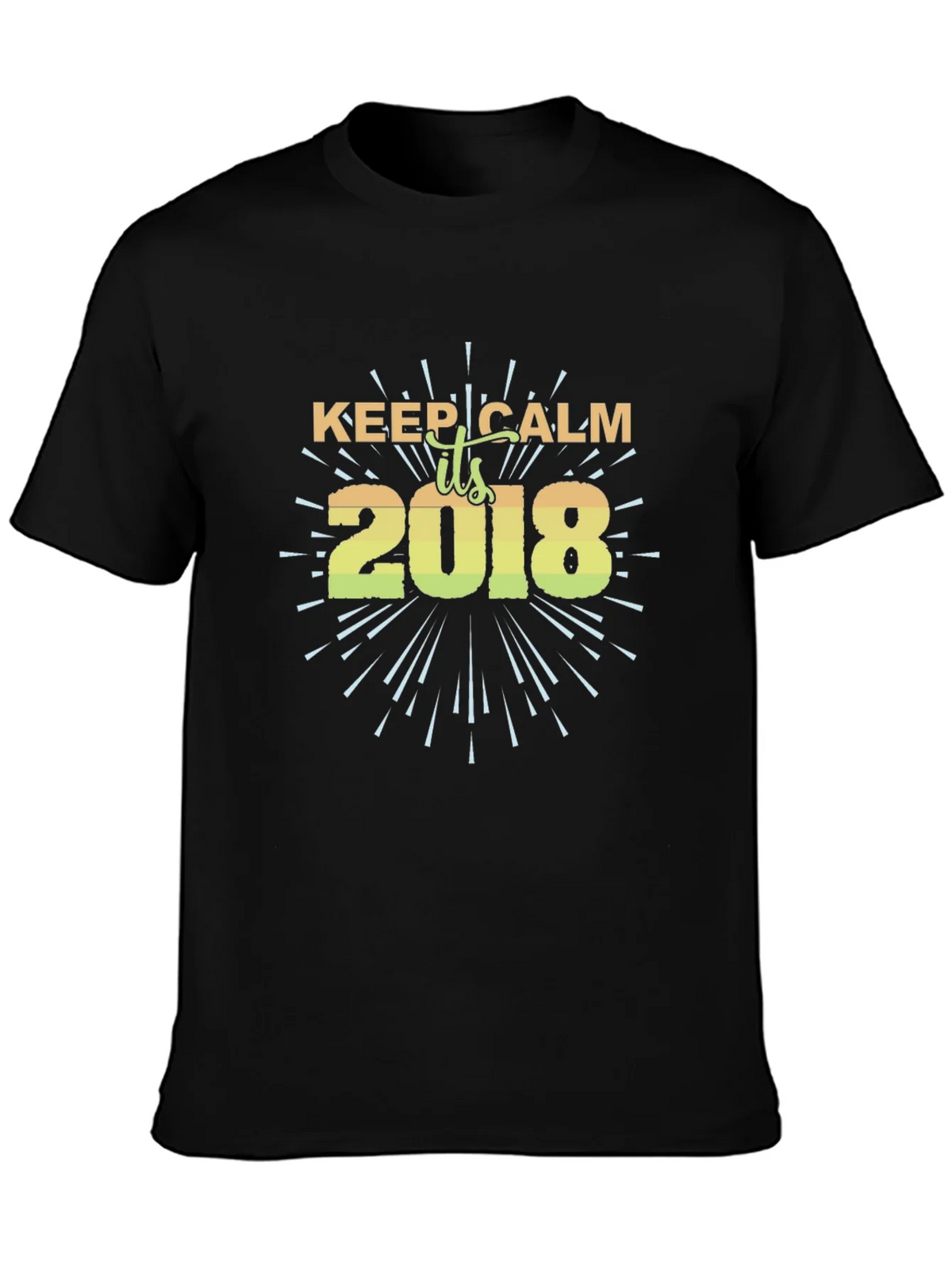 Keep Calm 2018 Black T-Shirt product image 3