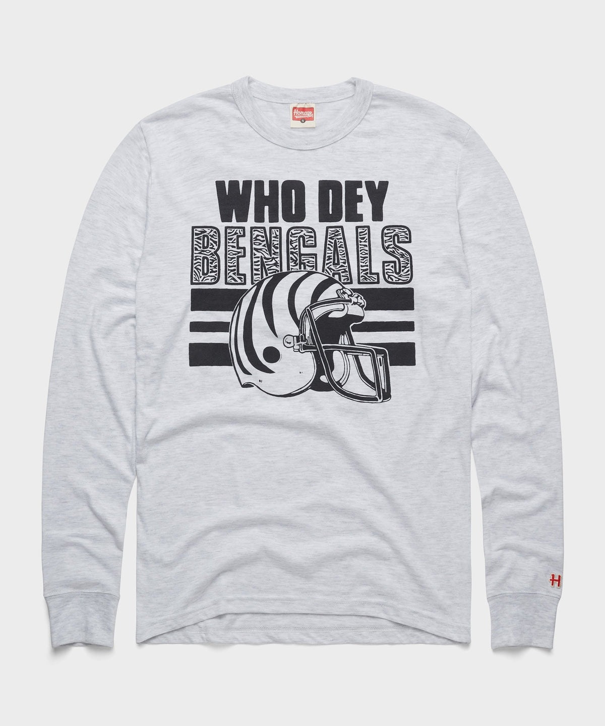 Cincinnati Bengals White Bengal Long Sleeve Tee product image 1