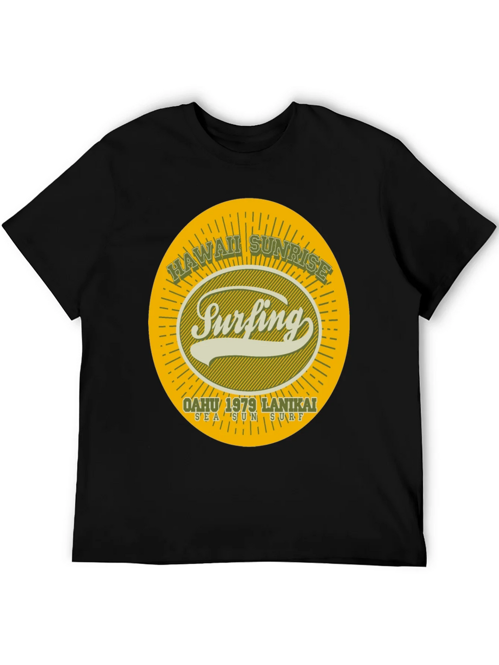 Hawaii Sunrise Surfing T-Shirt product image 3