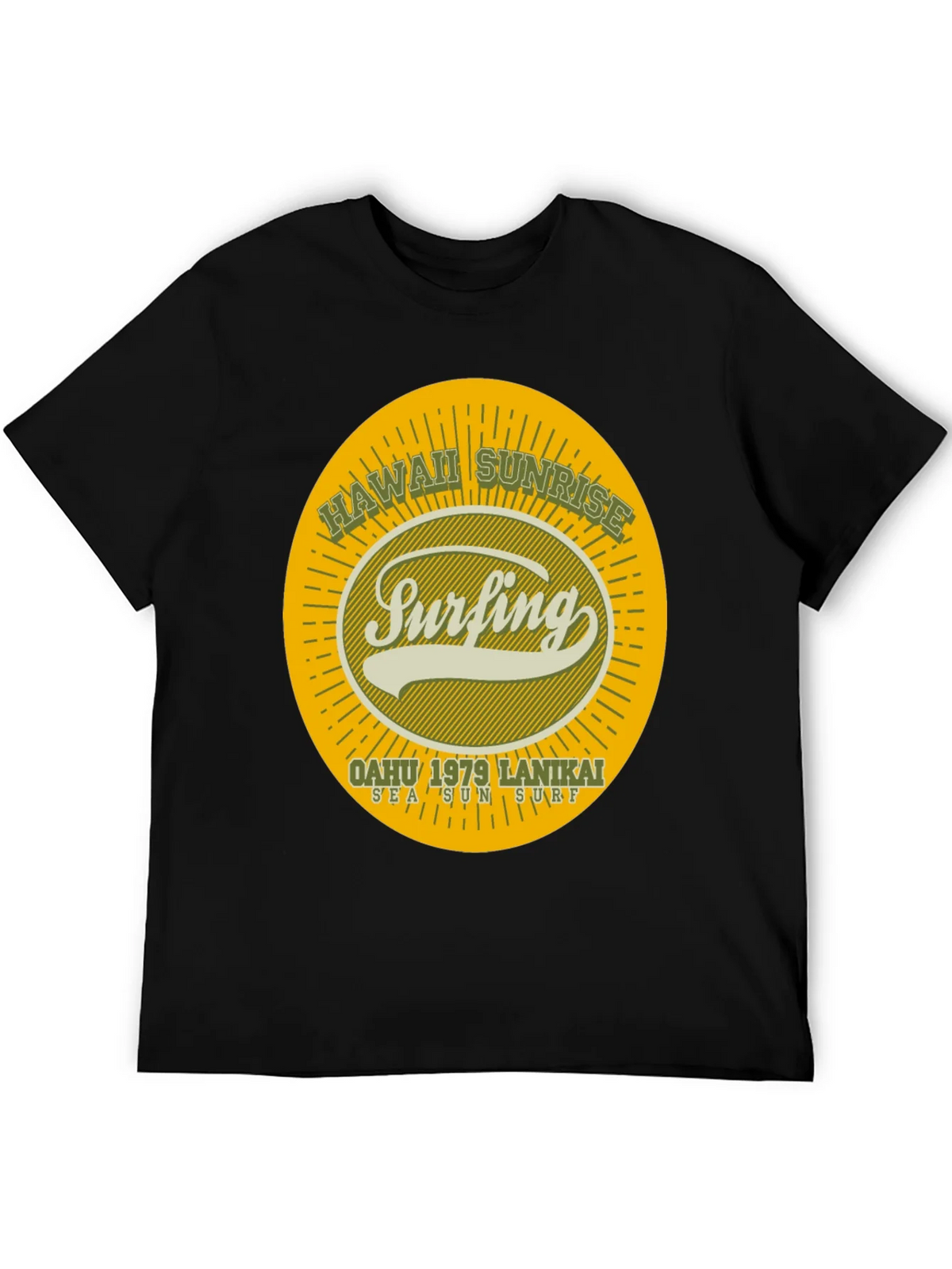 Hawaii Sunrise Surfing T-Shirt product image 3