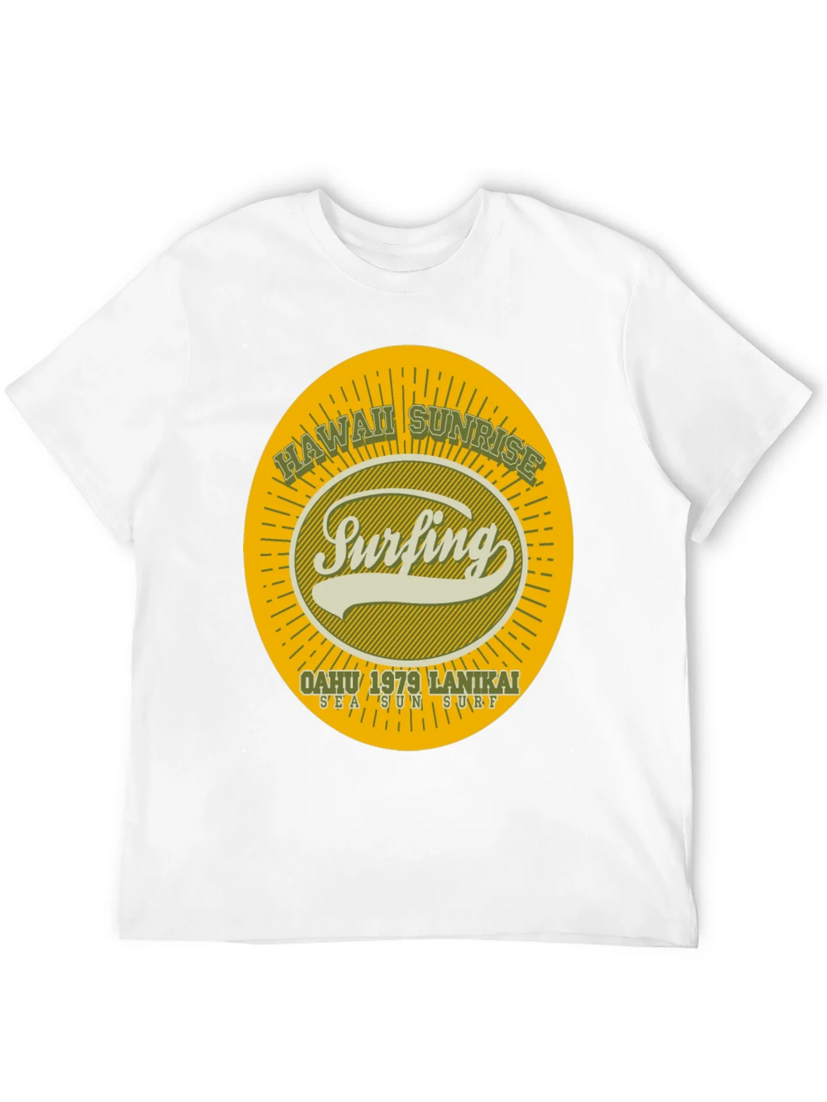 Hawaii Sunrise Surfing T-Shirt product image 8
