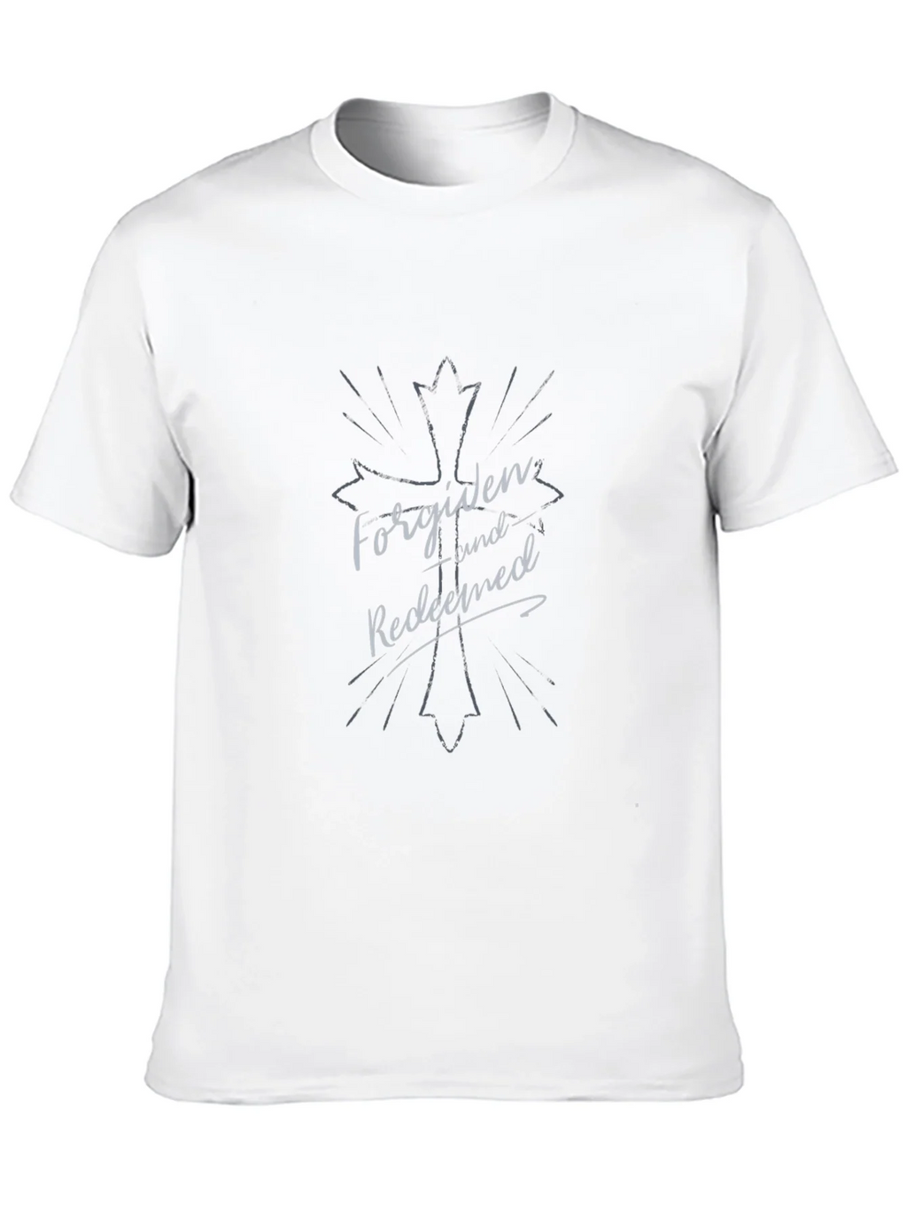 Forgiven and Redeemed Graphic Tee - Christian Apparel product image 9