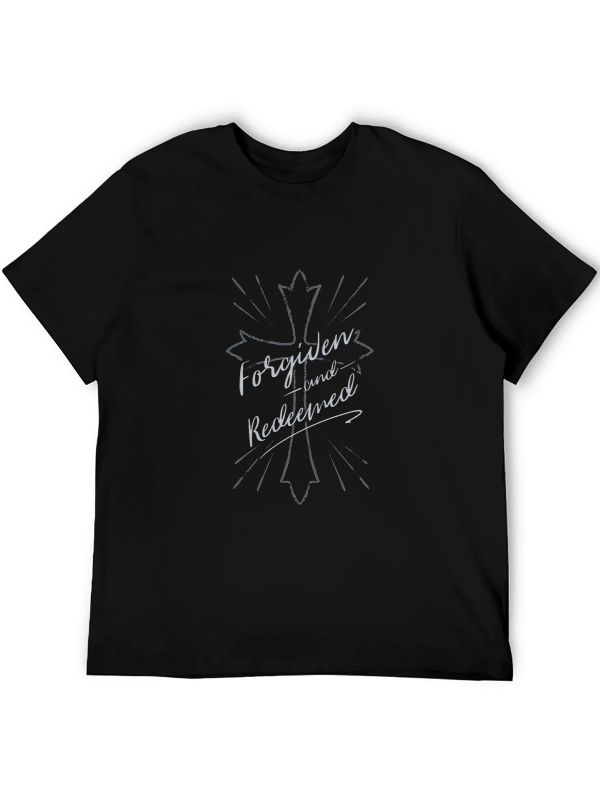 Forgiven and Redeemed Graphic Tee - Christian Apparel product image 5