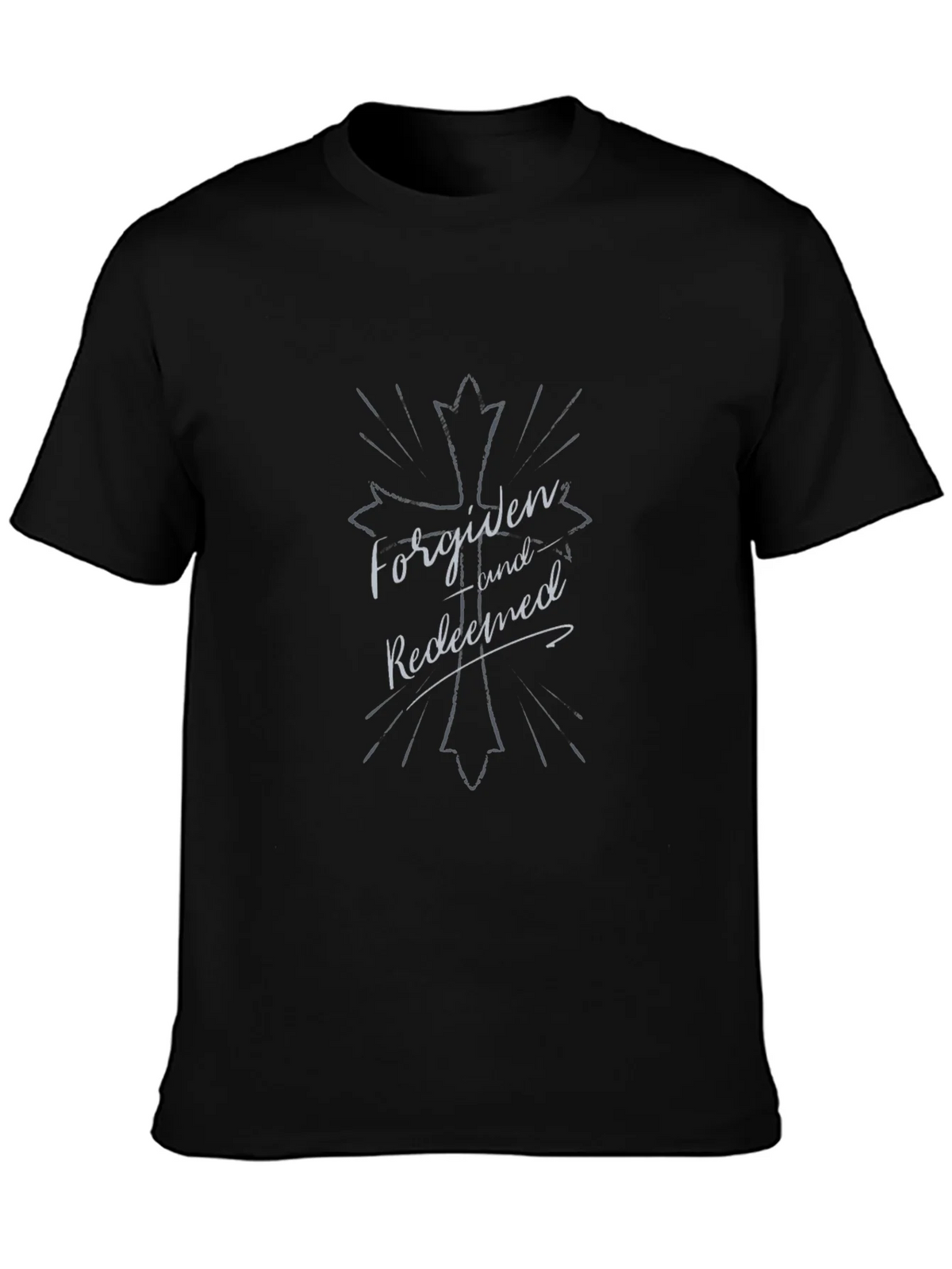 Forgiven and Redeemed Graphic Tee - Christian Apparel product image 3