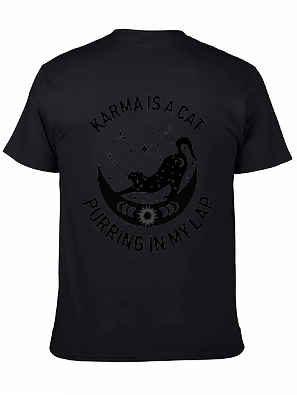 Karma is a Cat T-Shirt - Purring in My Lap Graphic Tee product image 1