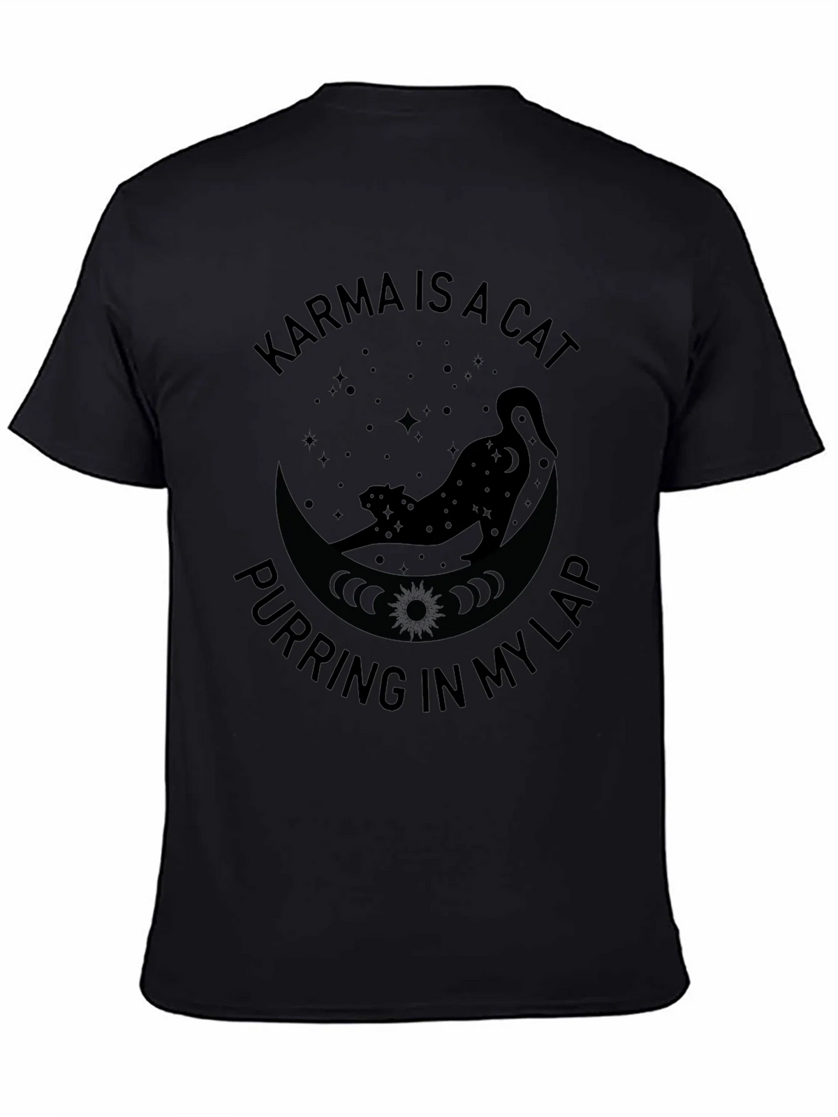 Karma is a Cat T-Shirt - Purring in My Lap Graphic Tee product image 1