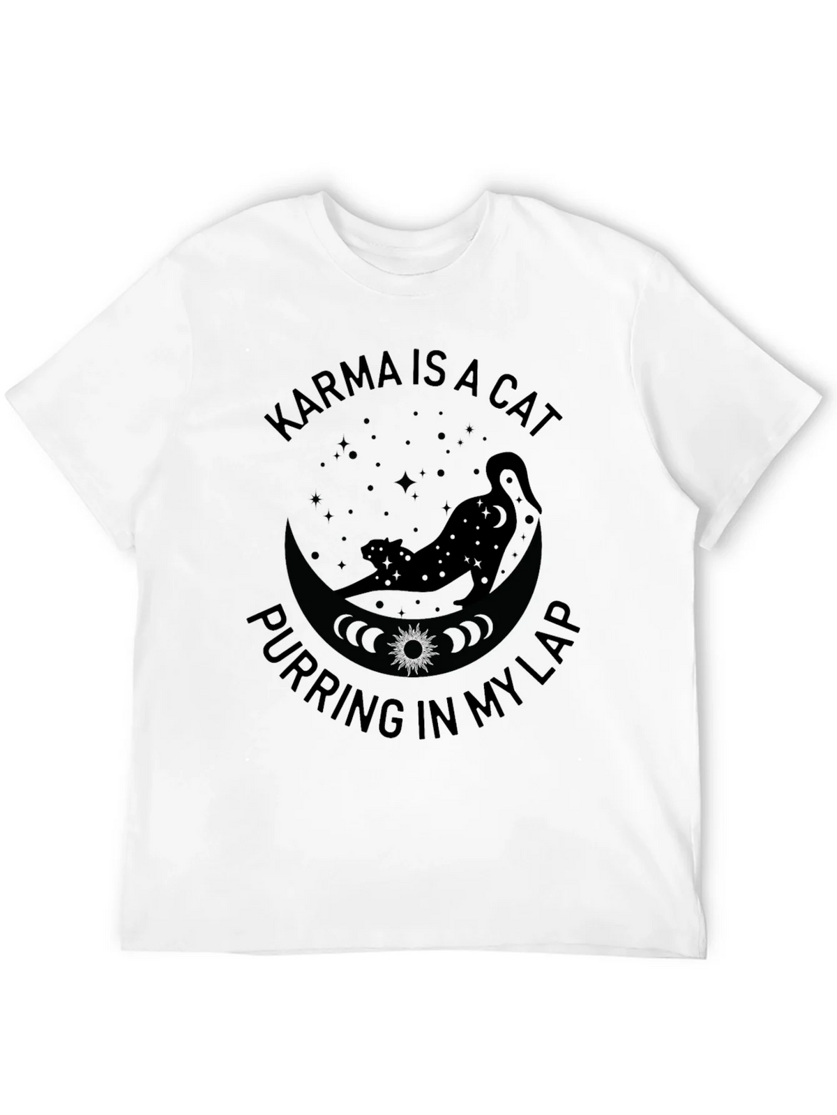 Karma is a Cat T-Shirt - Purring in My Lap Graphic Tee product image 5