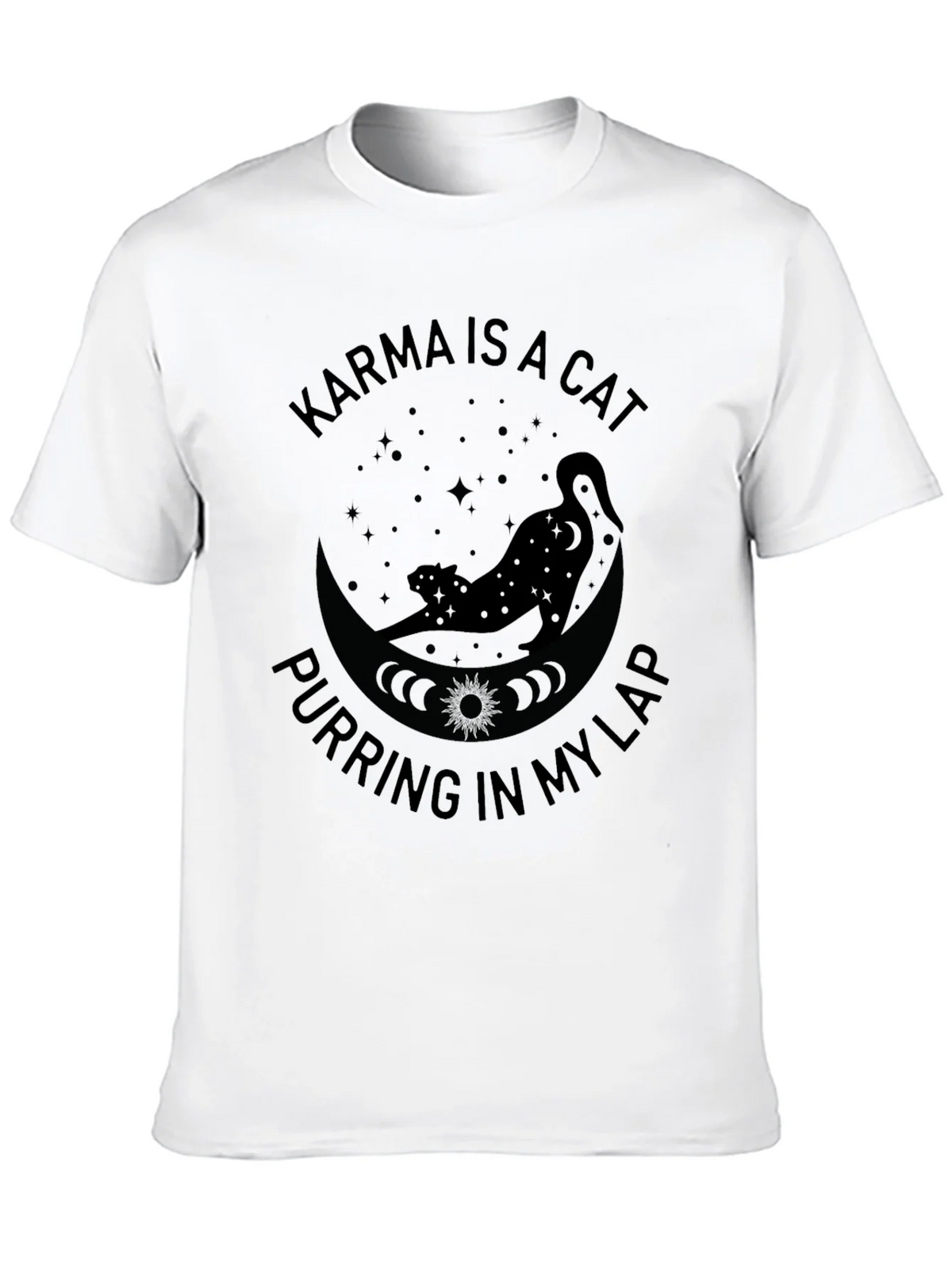 Karma is a Cat T-Shirt - Purring in My Lap Graphic Tee product image 4