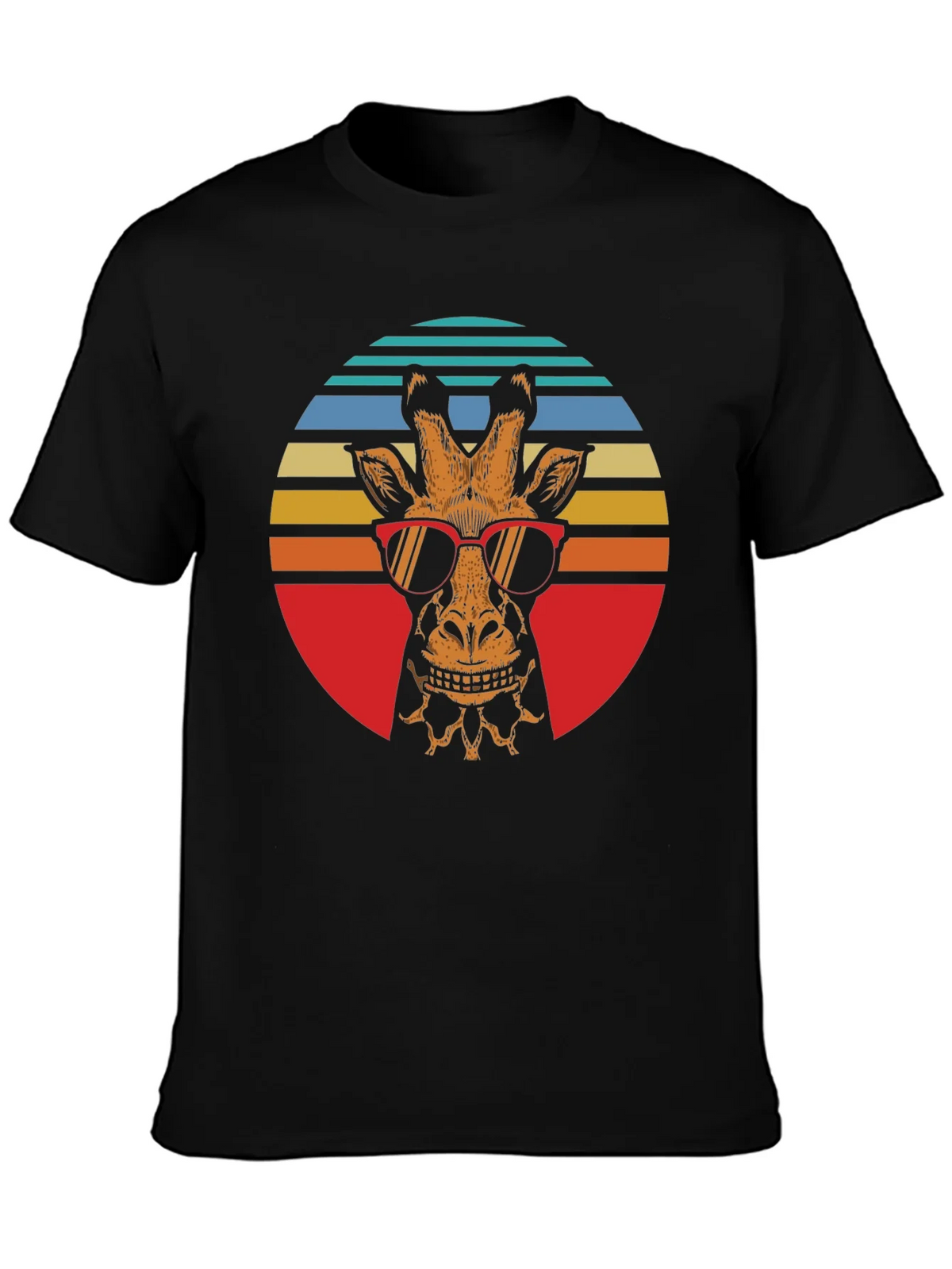 Cool Giraffe Retro Graphic Tee product image 3