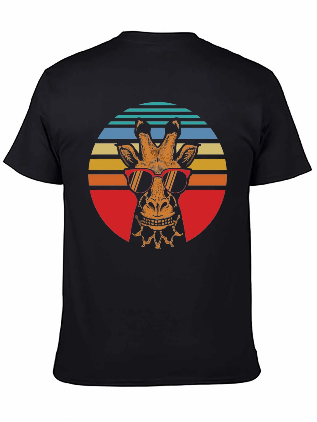 Cool Giraffe Retro Graphic Tee product image 4