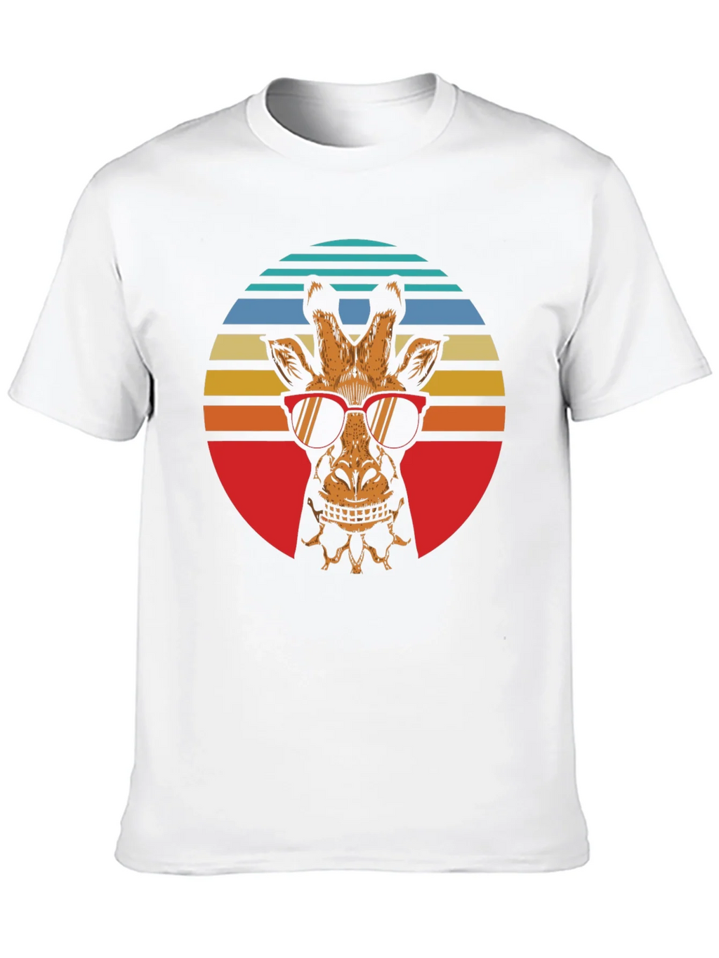 Cool Giraffe Retro Graphic Tee product image 9