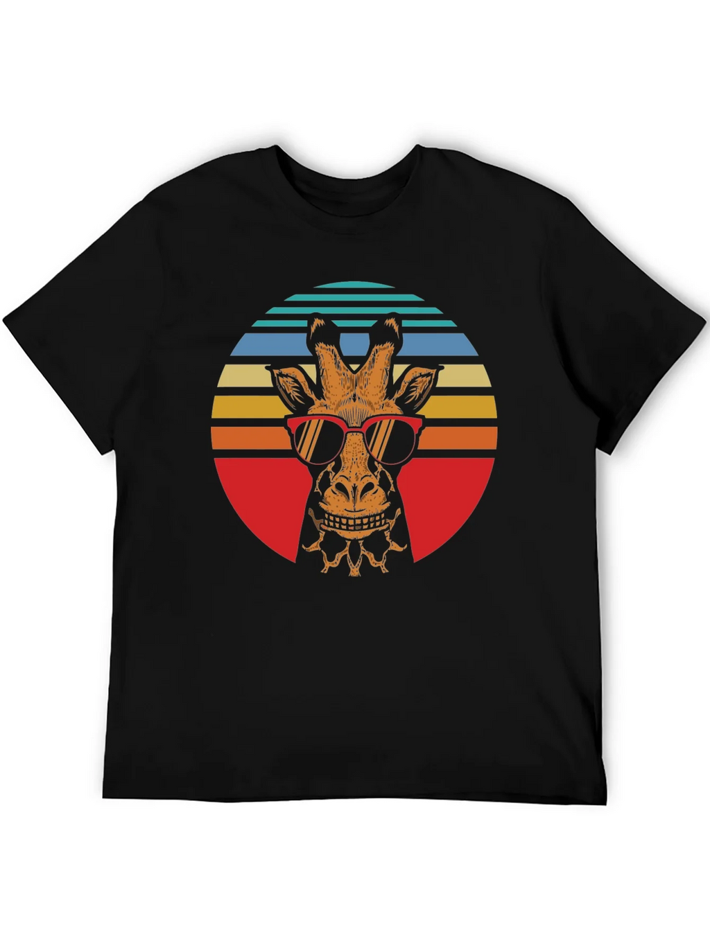 Cool Giraffe Retro Graphic Tee product image 5