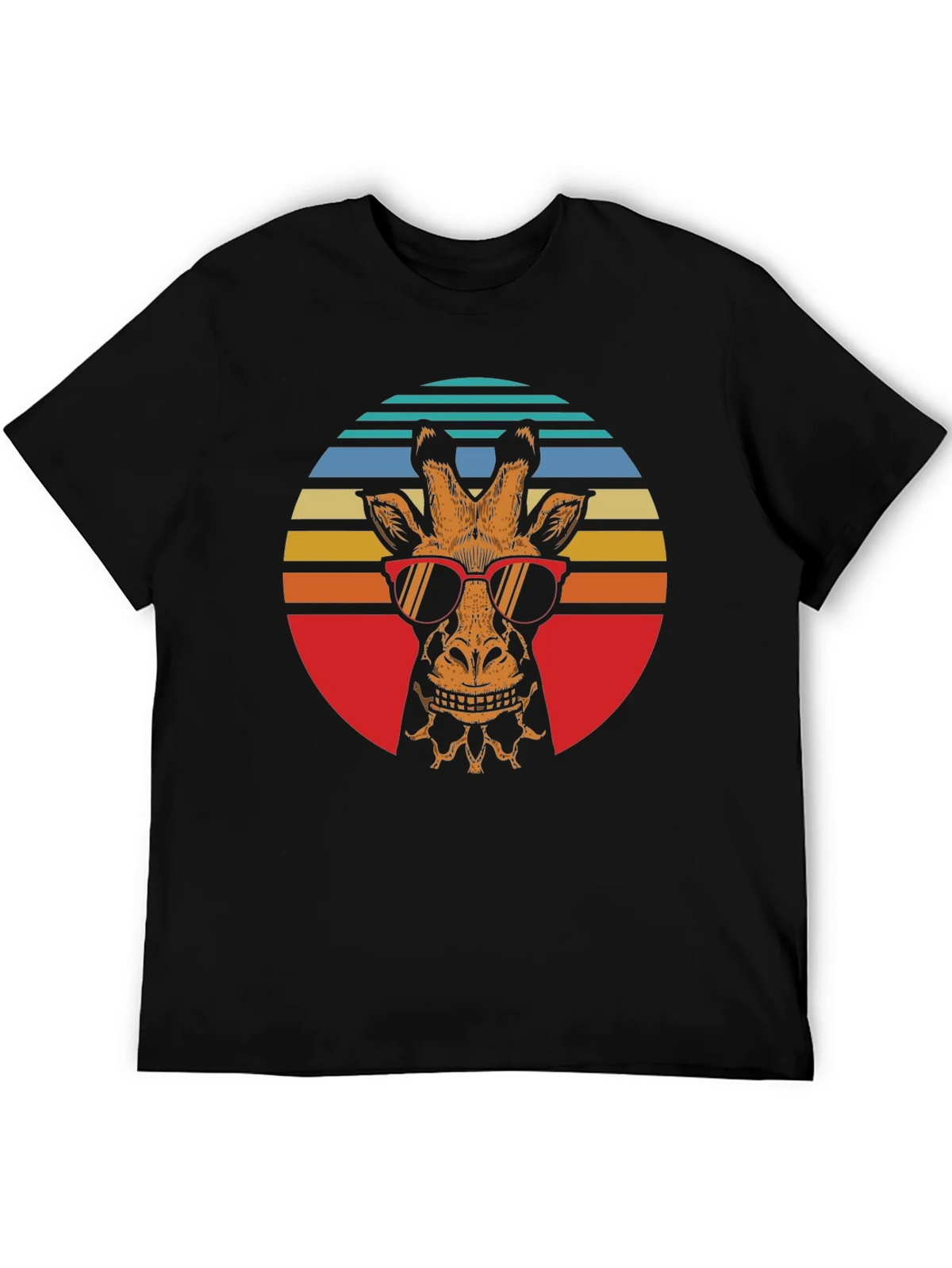 Cool Giraffe Retro Graphic Tee product image 5