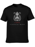 I Love Classical Music Black T-Shirt product image 1