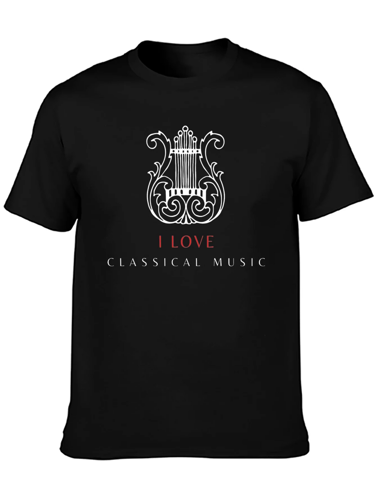 I Love Classical Music Black T-Shirt product image 1