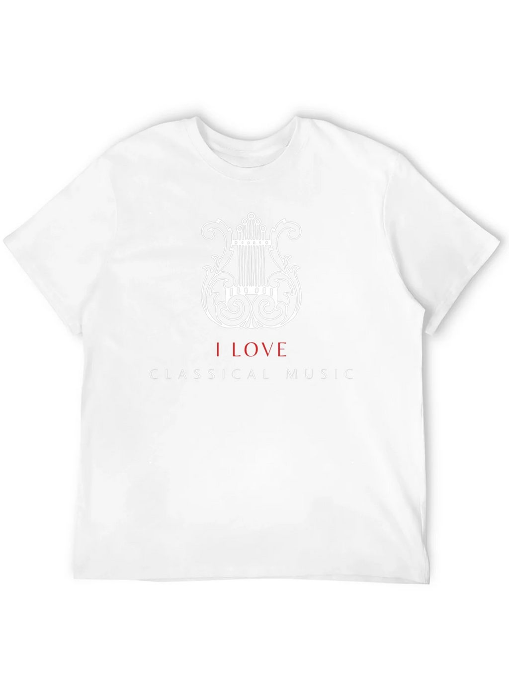 I Love Classical Music Black T-Shirt product image 3