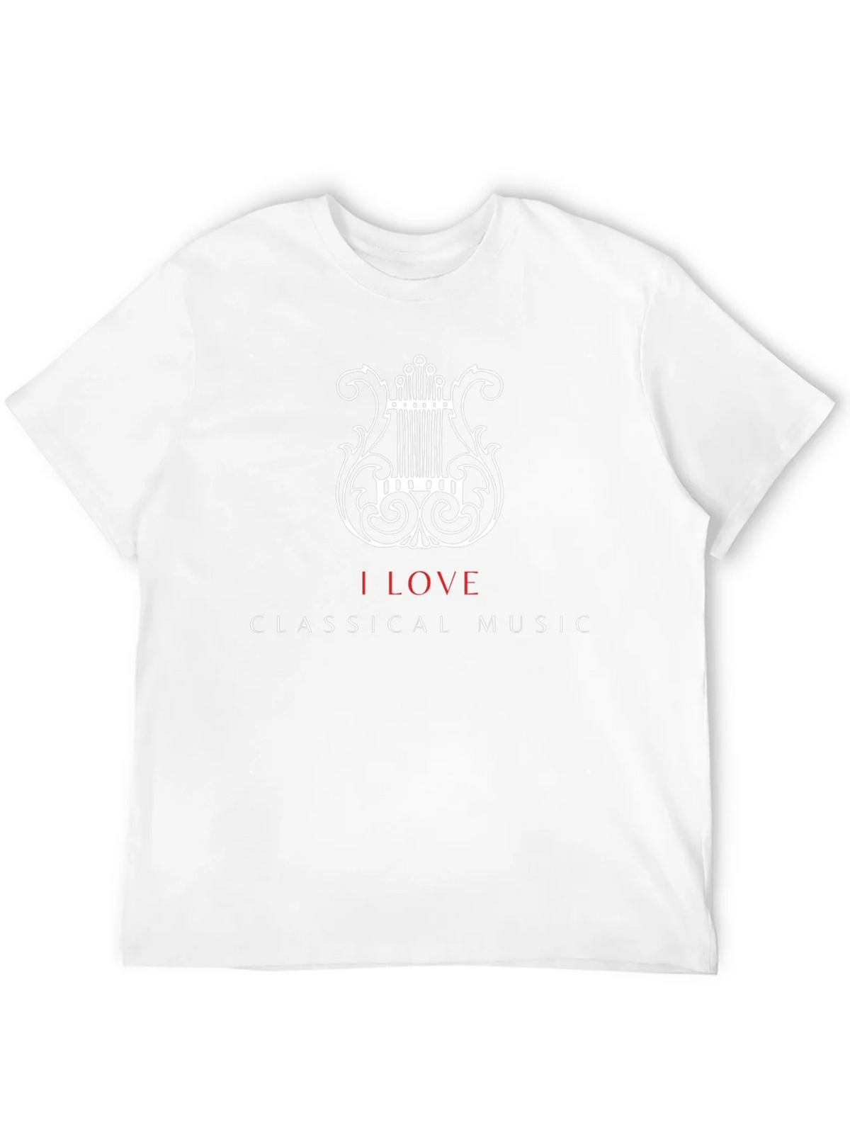 I Love Classical Music Black T-Shirt product image 3