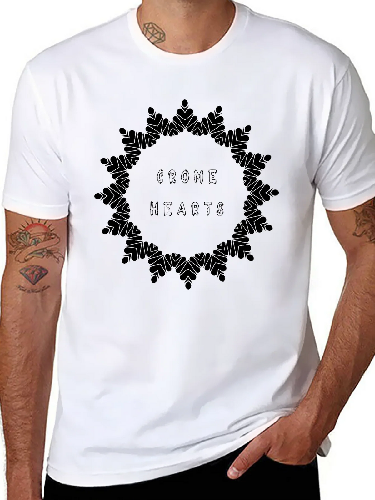 Crome Hearts Graphic Print Black T-Shirt product image 7