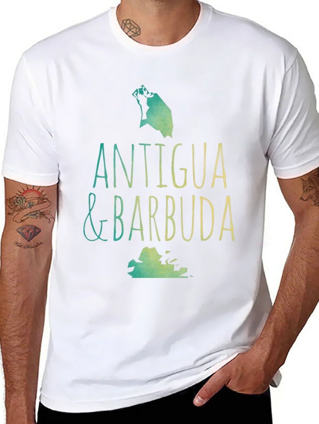 Antigua & Barbuda T-Shirt - Island Map Souvenir product image 7