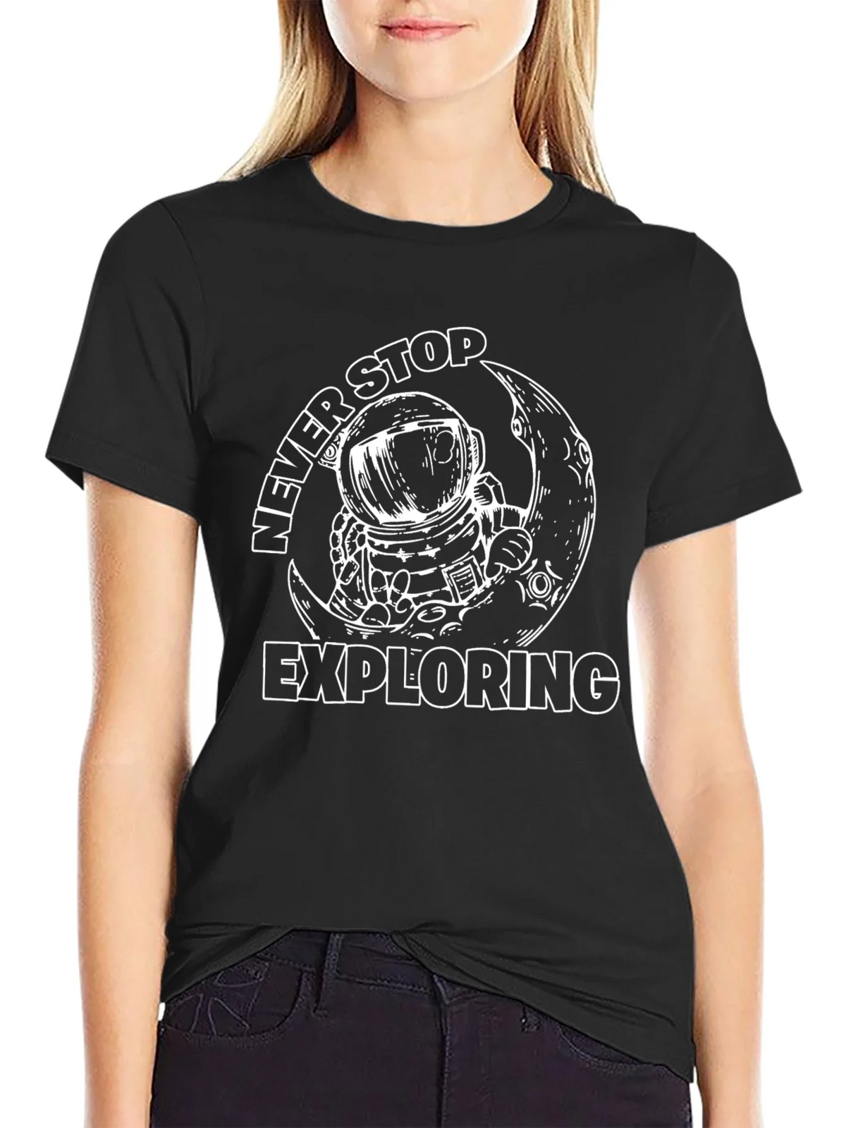 Never Stop Exploring Astronaut T-Shirt product image 2