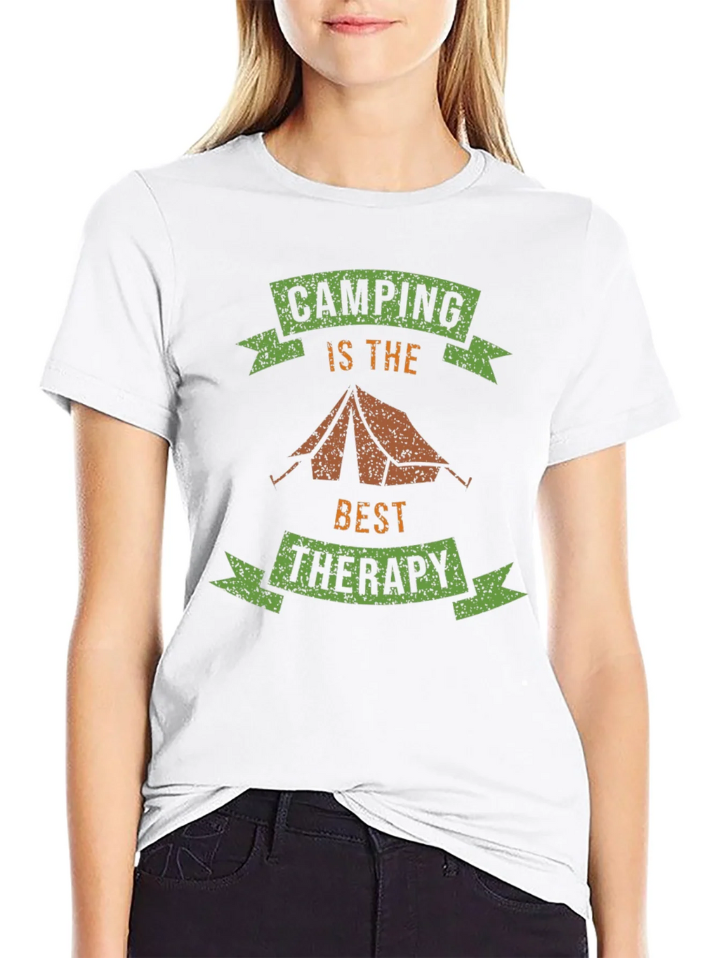 Camping is Therapy T-Shirt - Outdoor Adventure Tee product image 8
