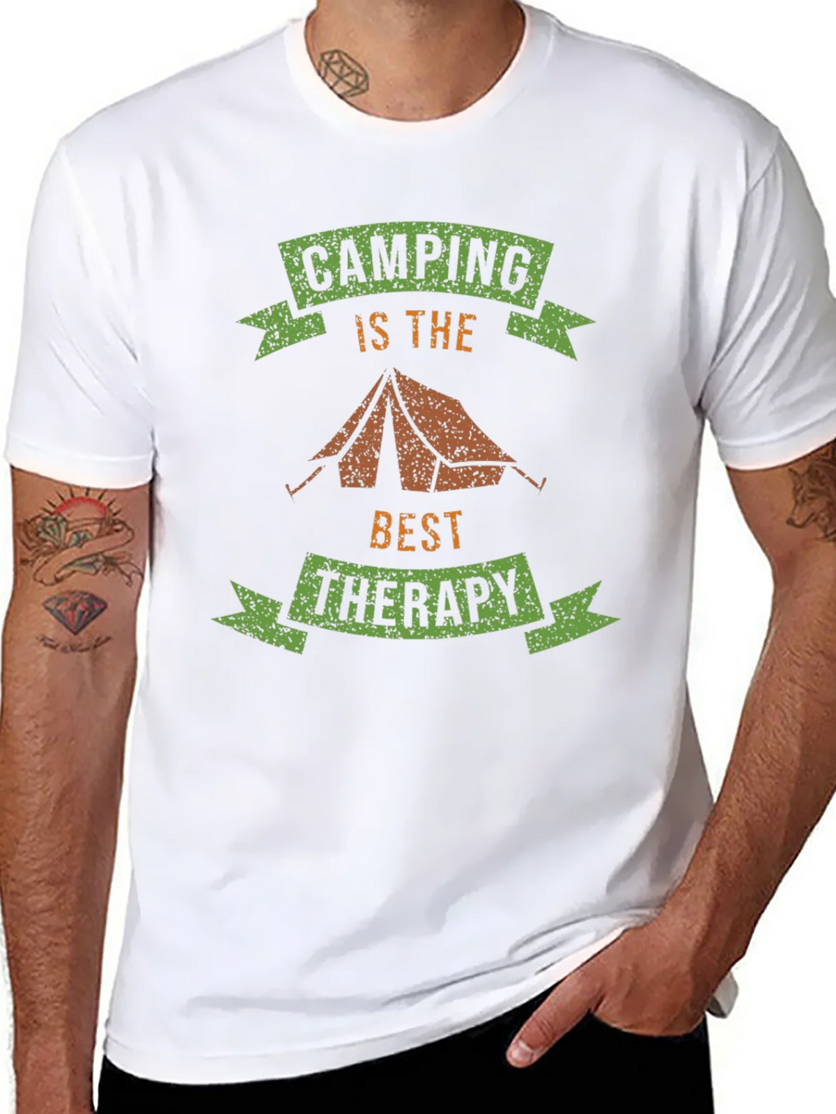 Camping is Therapy T-Shirt - Outdoor Adventure Tee product image 7