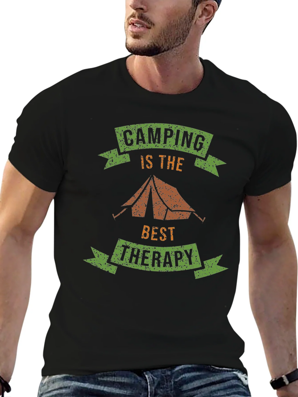 Camping is Therapy T-Shirt - Outdoor Adventure Tee product image 6
