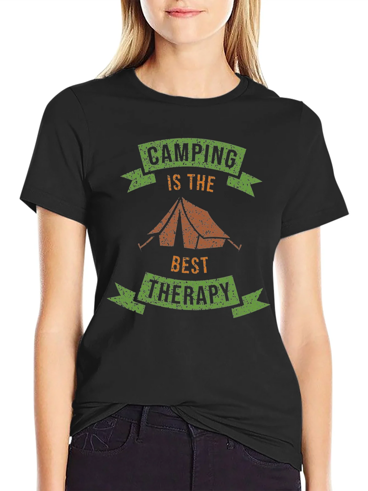 Camping is Therapy T-Shirt - Outdoor Adventure Tee product image 2