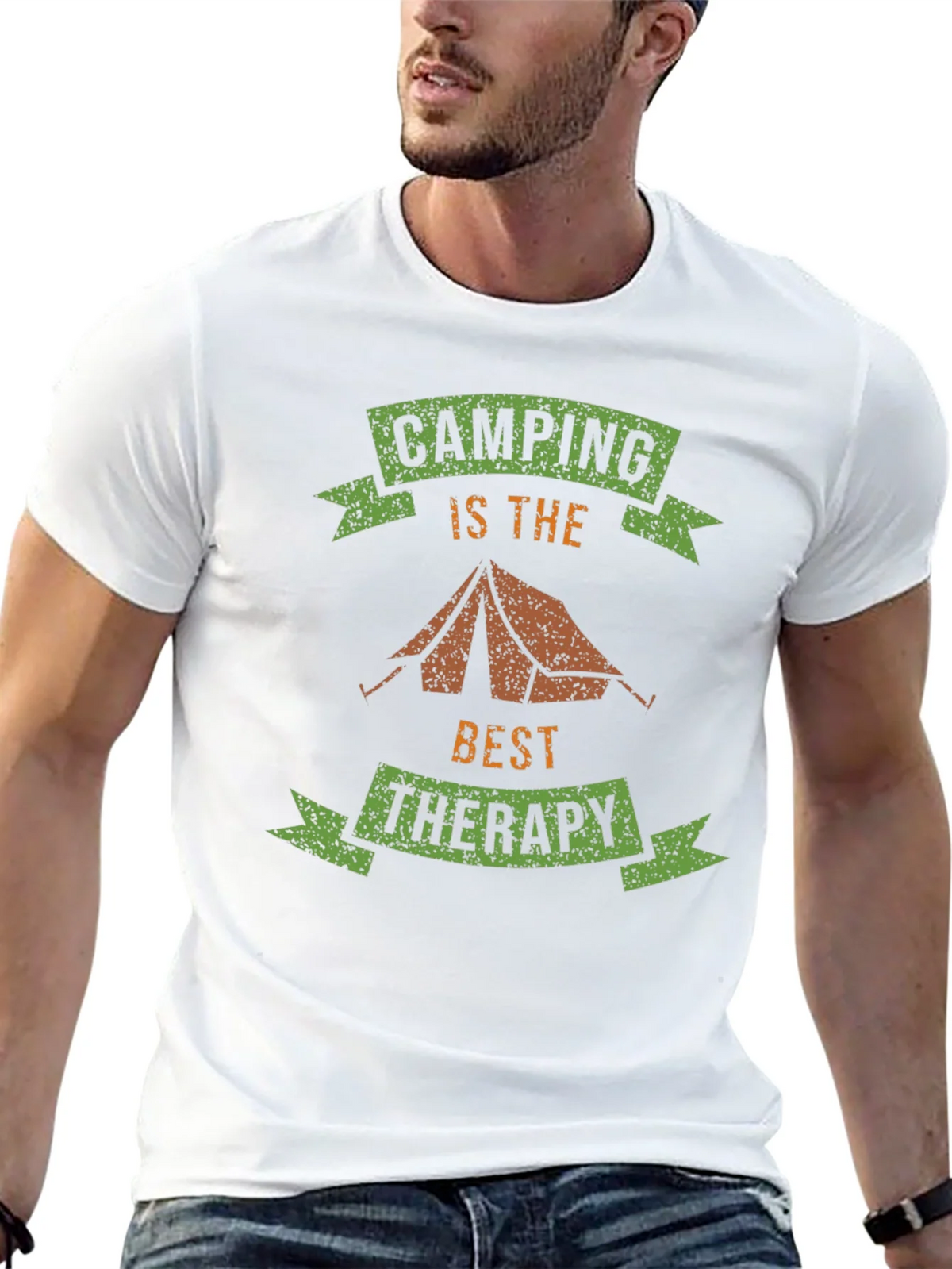 Camping is Therapy T-Shirt - Outdoor Adventure Tee product image 12