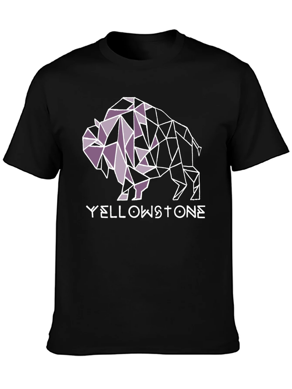 Yellowstone Buffalo Geometric Graphic Tee - Black product image 3
