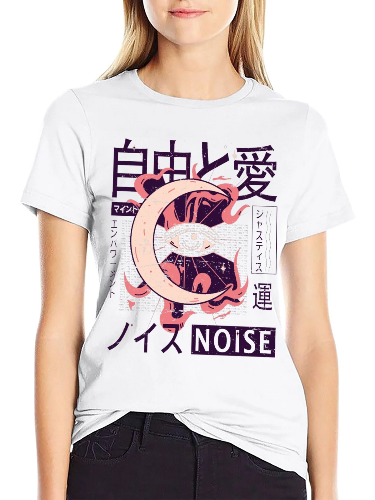 Eye Moon Graphic Tee - Black T-Shirt product image 8