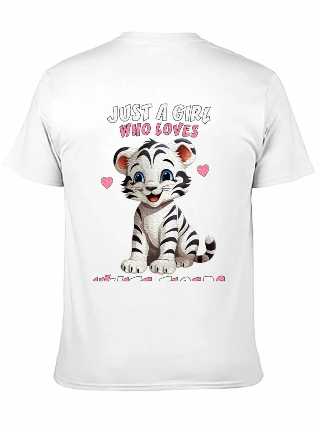 Girl Who Loves White Tigers T-Shirt product image 10