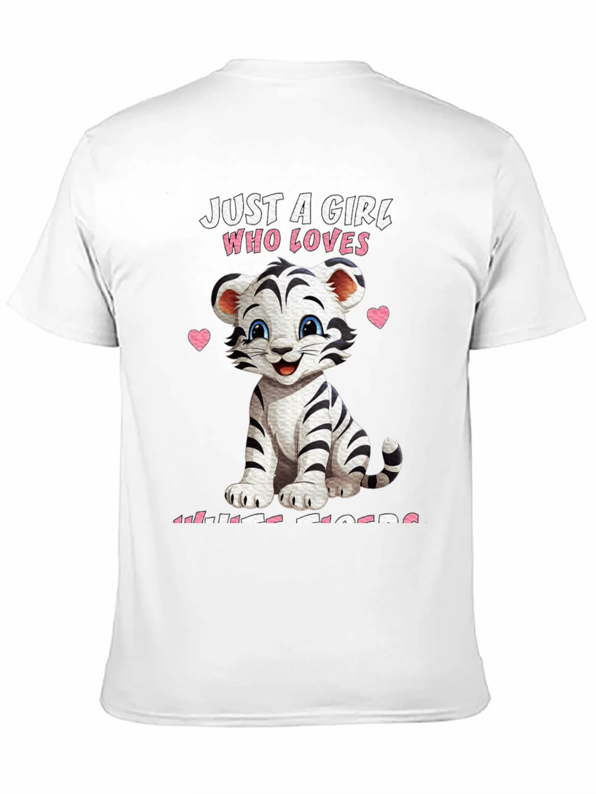 Girl Who Loves White Tigers T-Shirt product image 10