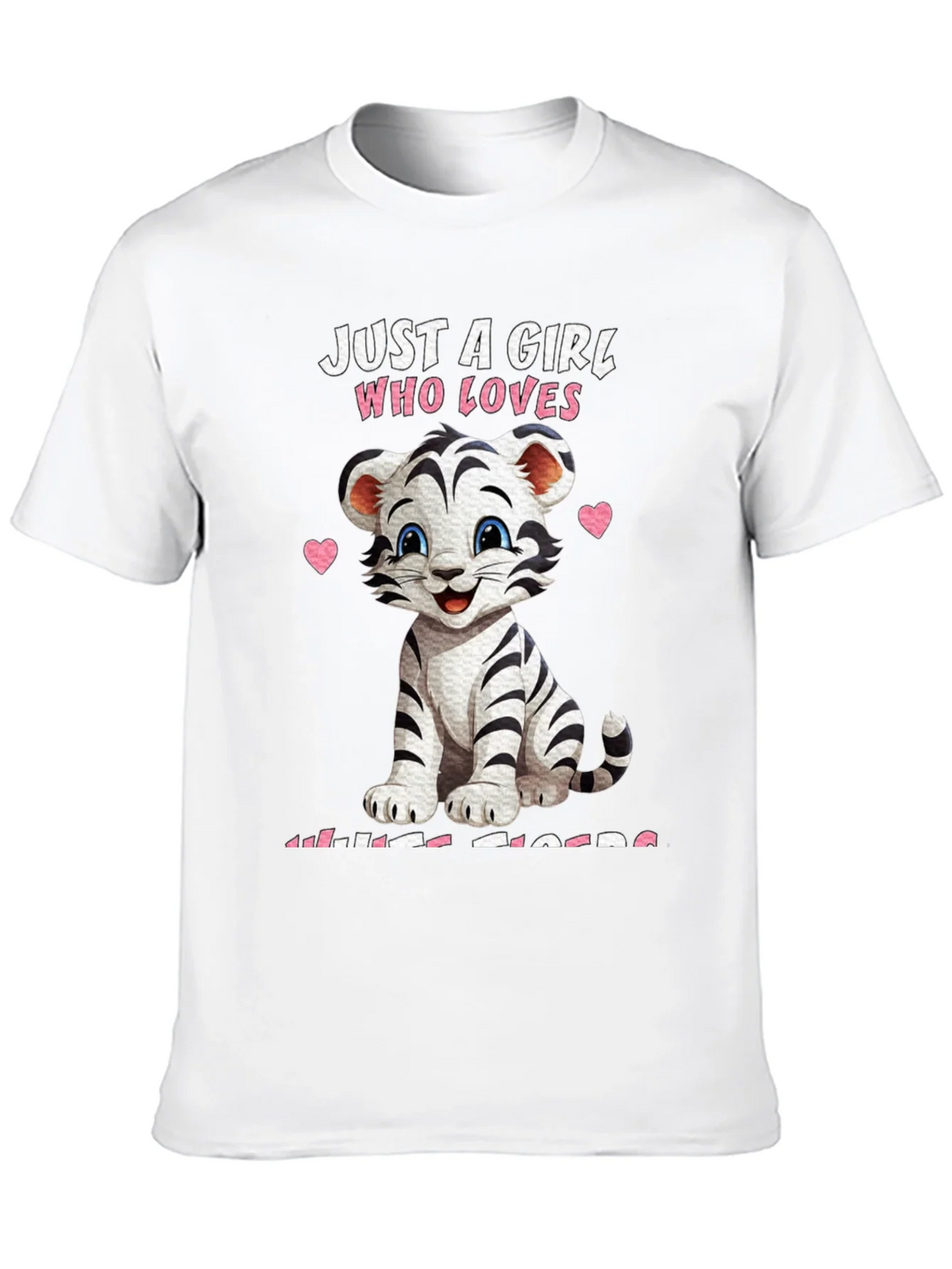 Girl Who Loves White Tigers T-Shirt product image 9