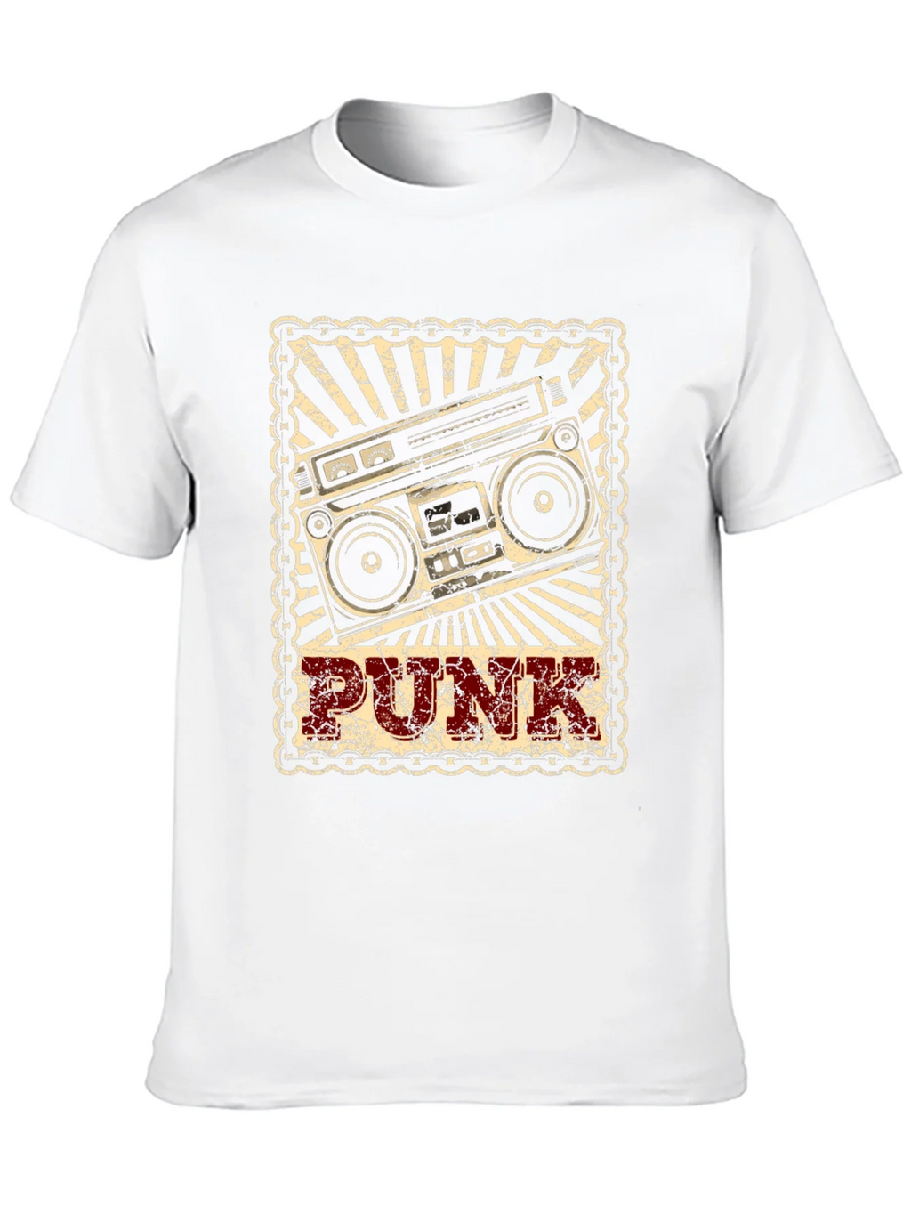 Retro Punk Boombox Graphic T-Shirt product image 9