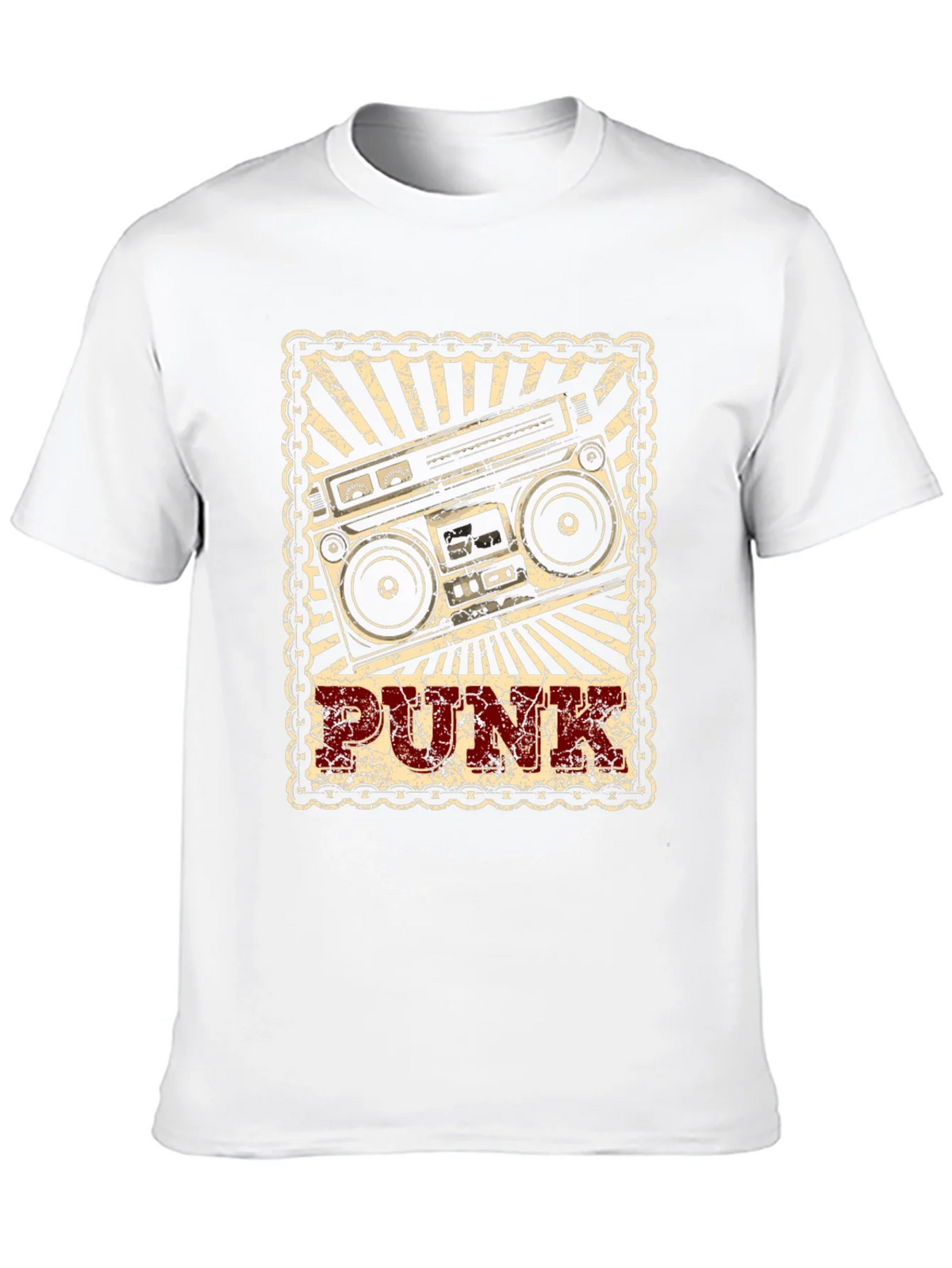 Retro Punk Boombox Graphic T-Shirt product image 9