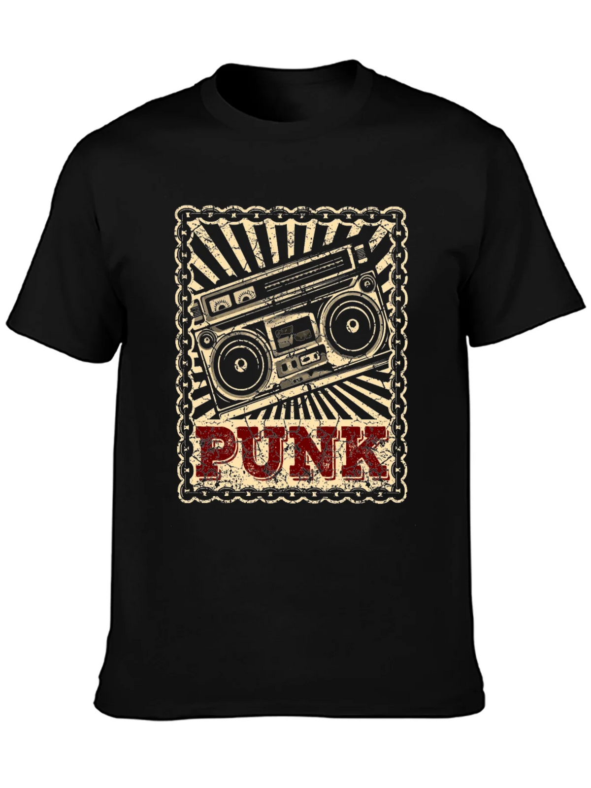 Retro Punk Boombox Graphic T-Shirt product image 3