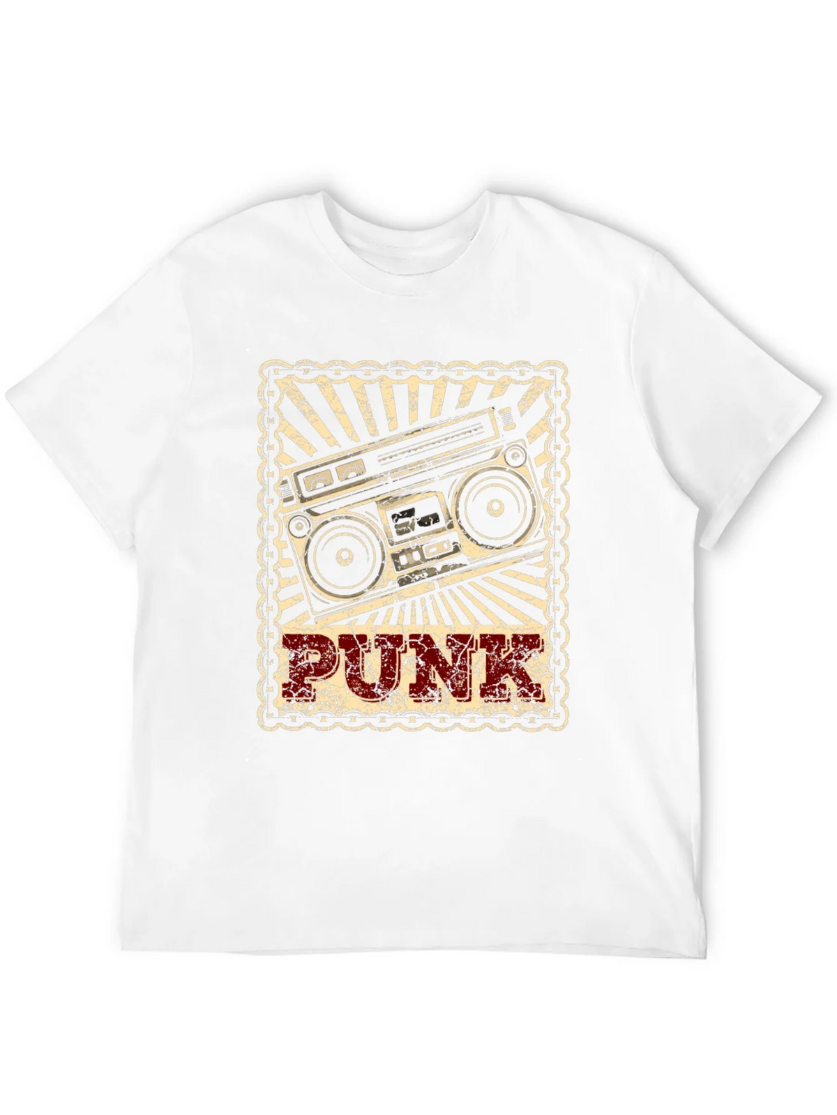 Retro Punk Boombox Graphic T-Shirt product image 11