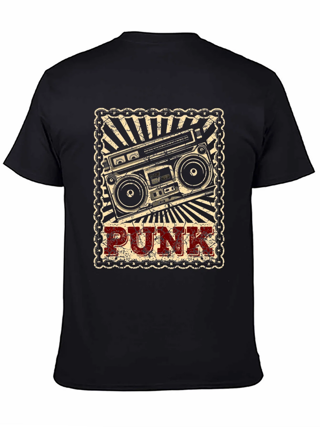 Retro Punk Boombox Graphic T-Shirt product image 4