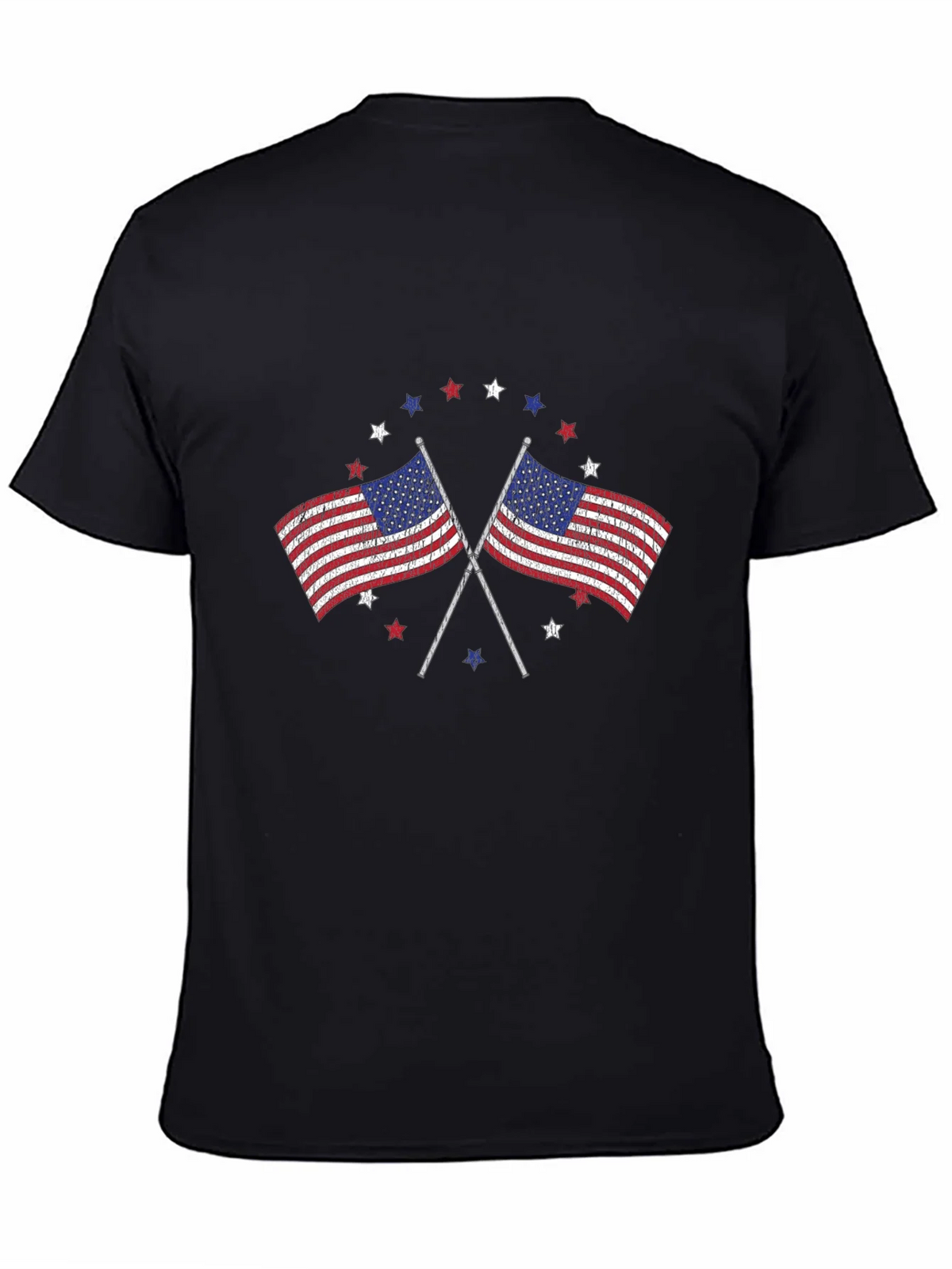 American Flag Graphic Print Mens T-Shirt product image 3