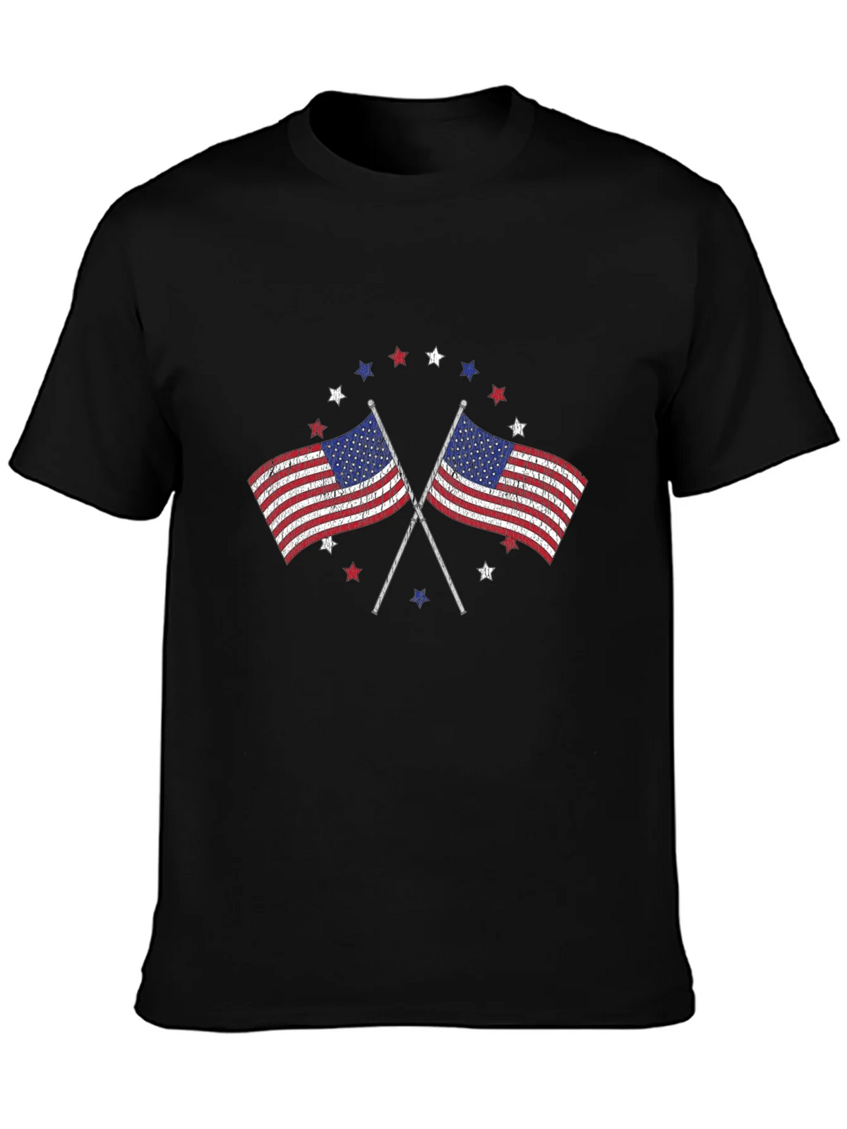 American Flag Graphic Print Mens T-Shirt product image 2