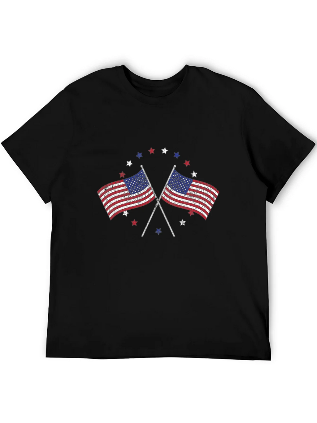 American Flag Graphic Print Mens T-Shirt product image 4