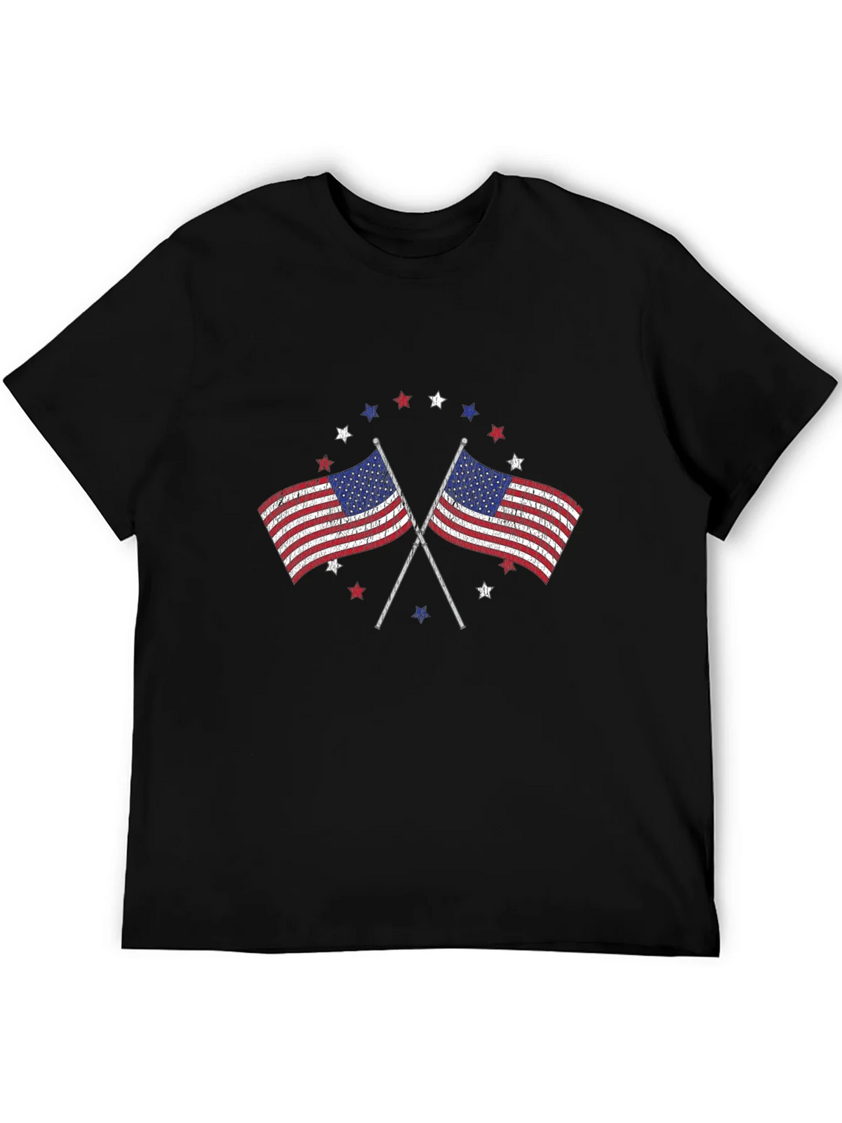 American Flag Graphic Print Mens T-Shirt product image 4