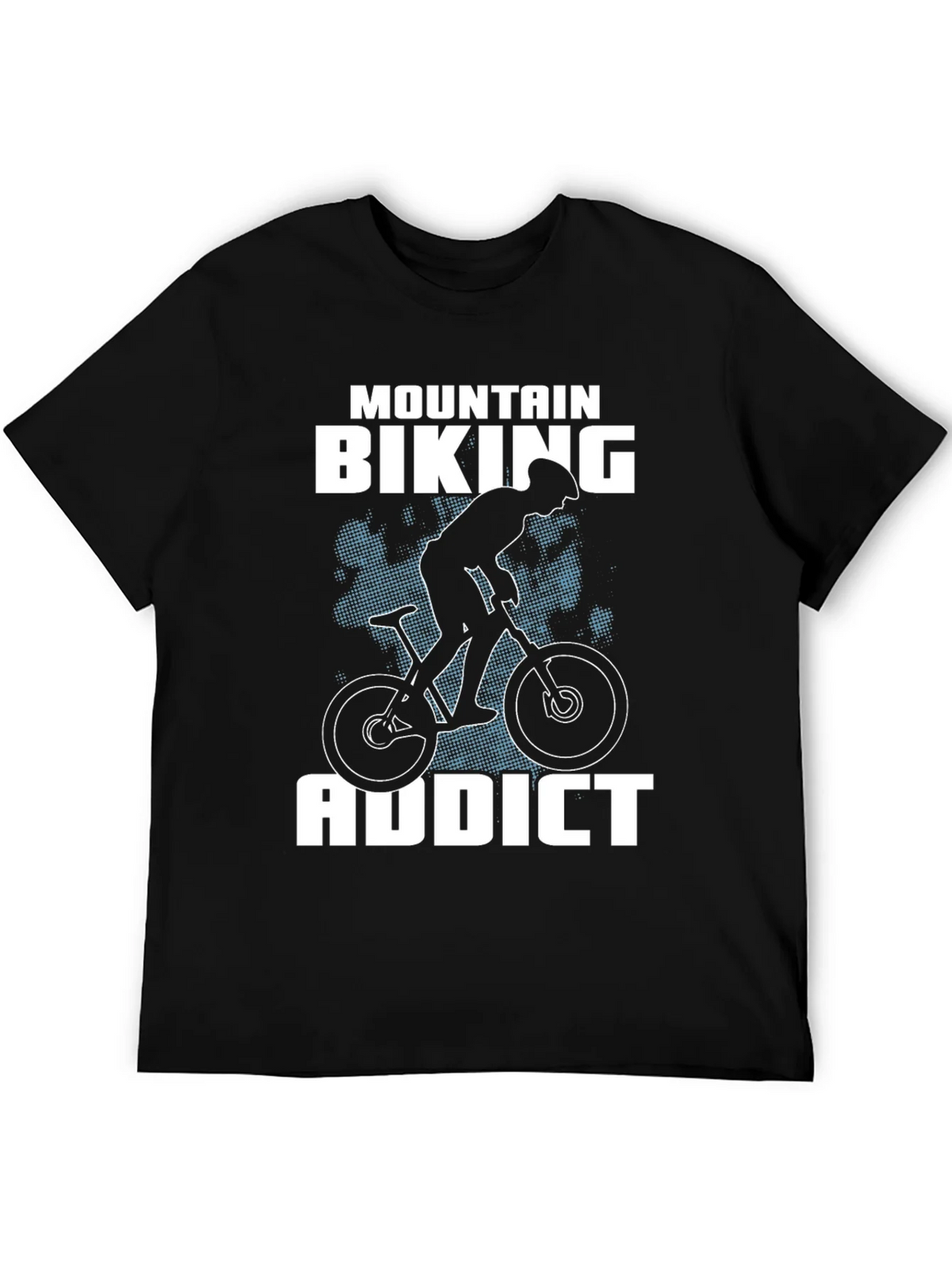 Mountain Biking Addict T-Shirt - Black product image 5