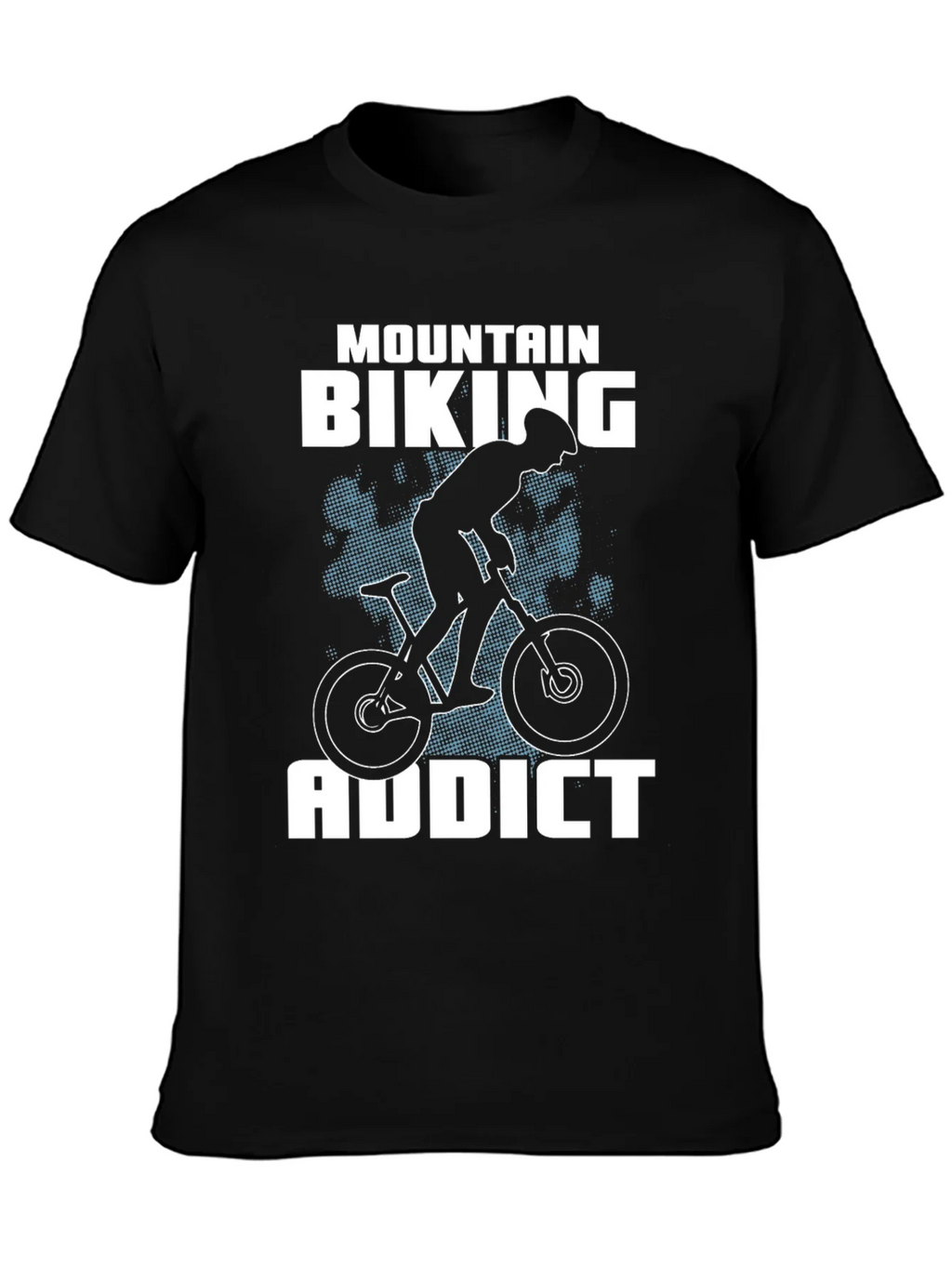 Mountain Biking Addict T-Shirt - Black product image 3