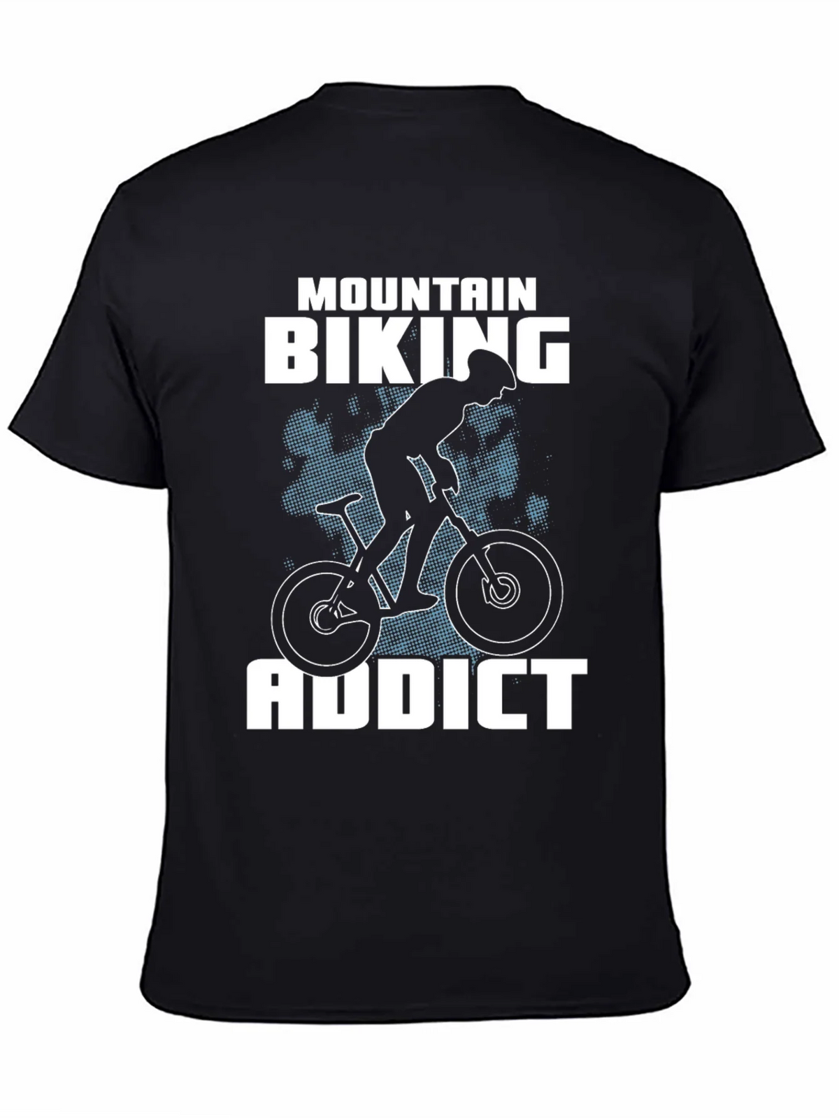 Mountain Biking Addict T-Shirt - Black product image 4