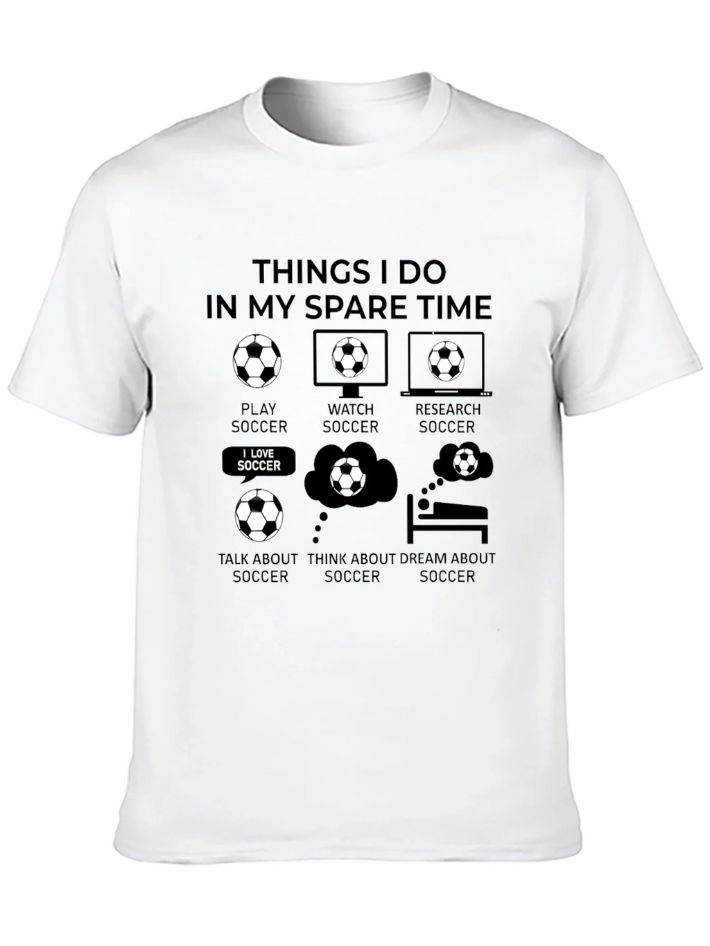 Soccer Lover T-Shirt - Spare Time Activities Graphic Tee product image 3