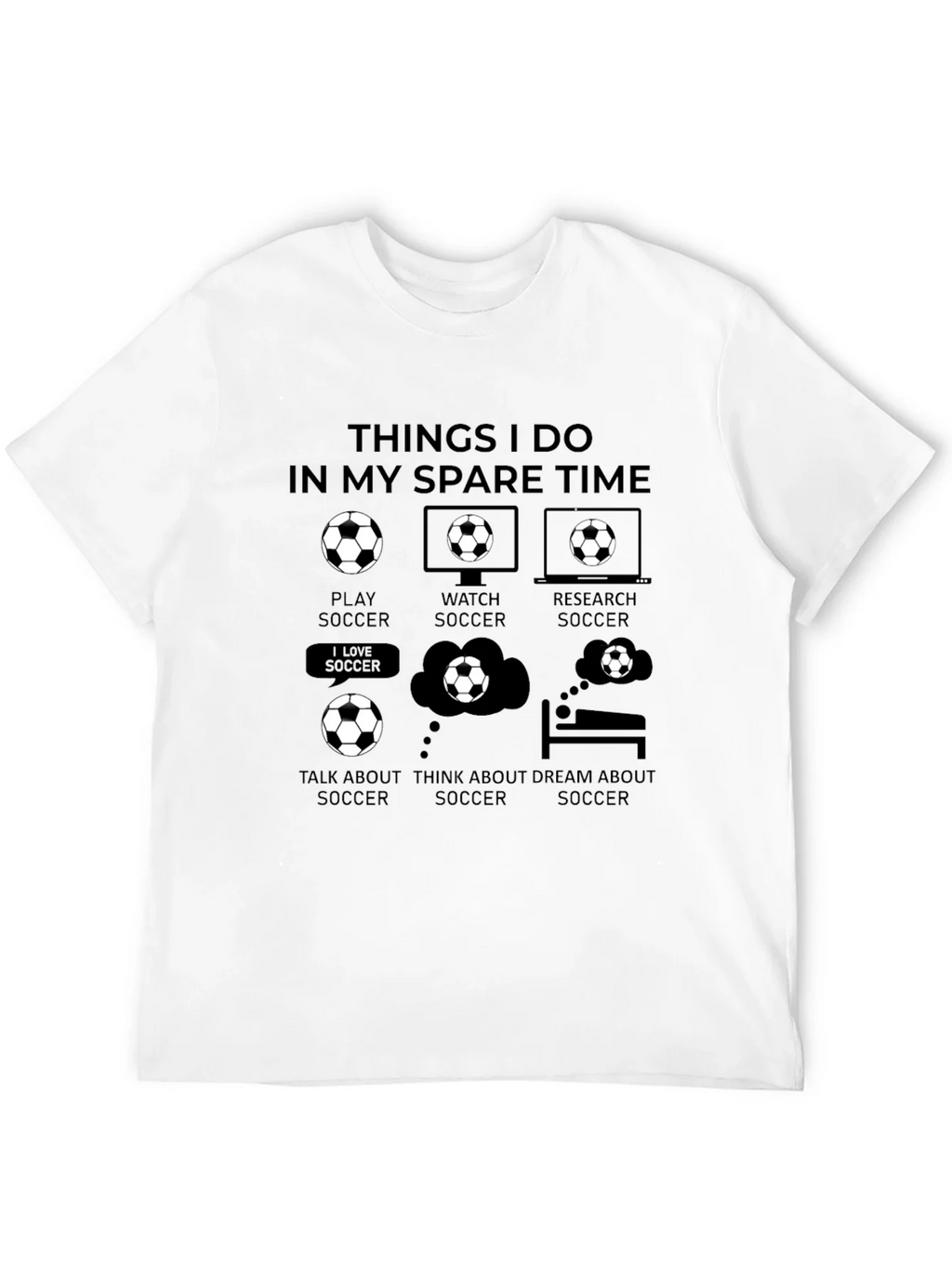 Soccer Lover T-Shirt - Spare Time Activities Graphic Tee product image 4