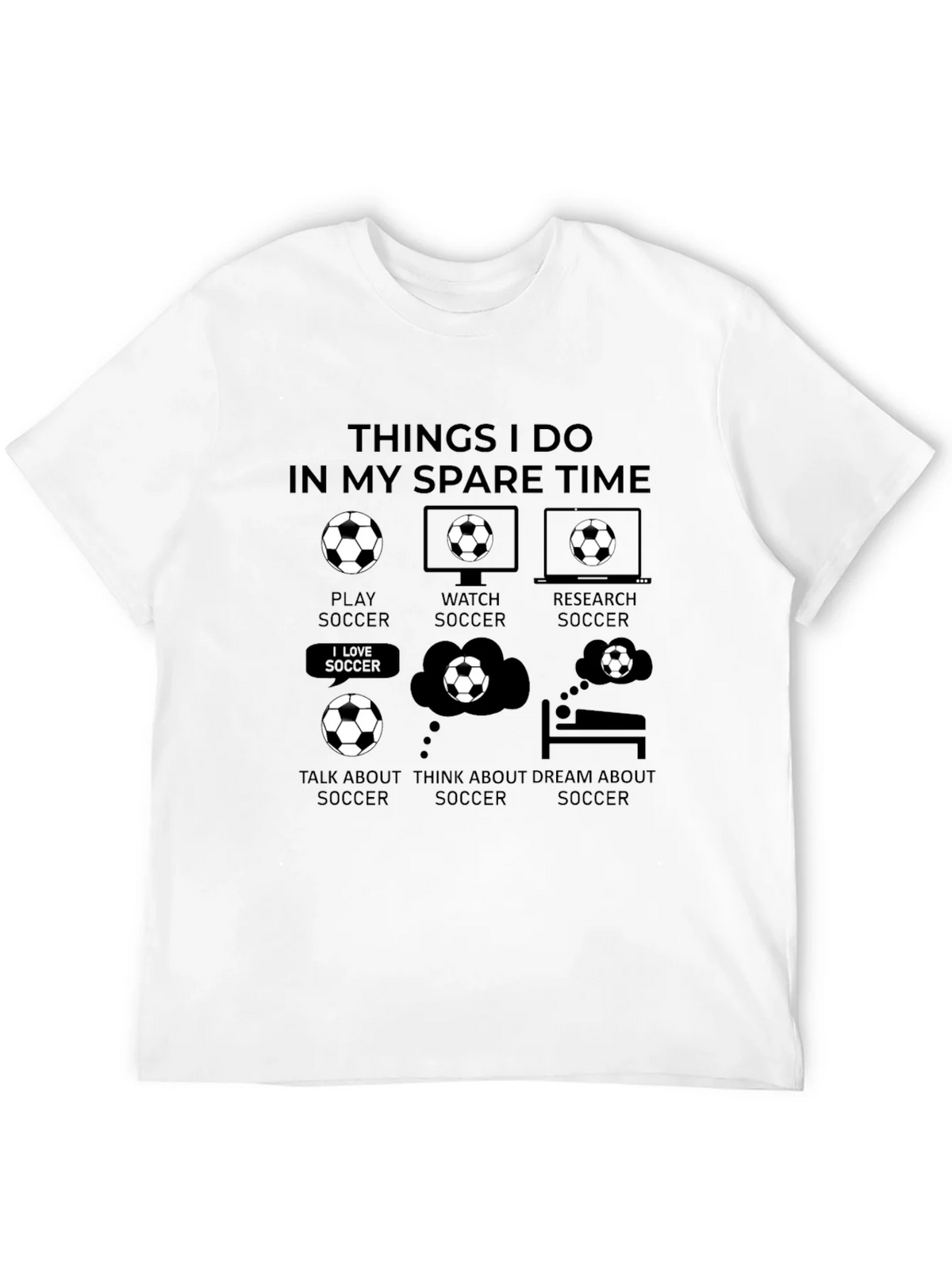 Soccer Lover T-Shirt - Spare Time Activities Graphic Tee product image 4