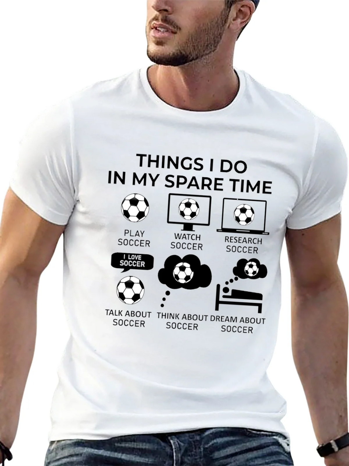 Soccer Lover T-Shirt - Spare Time Activities Graphic Tee product image 5